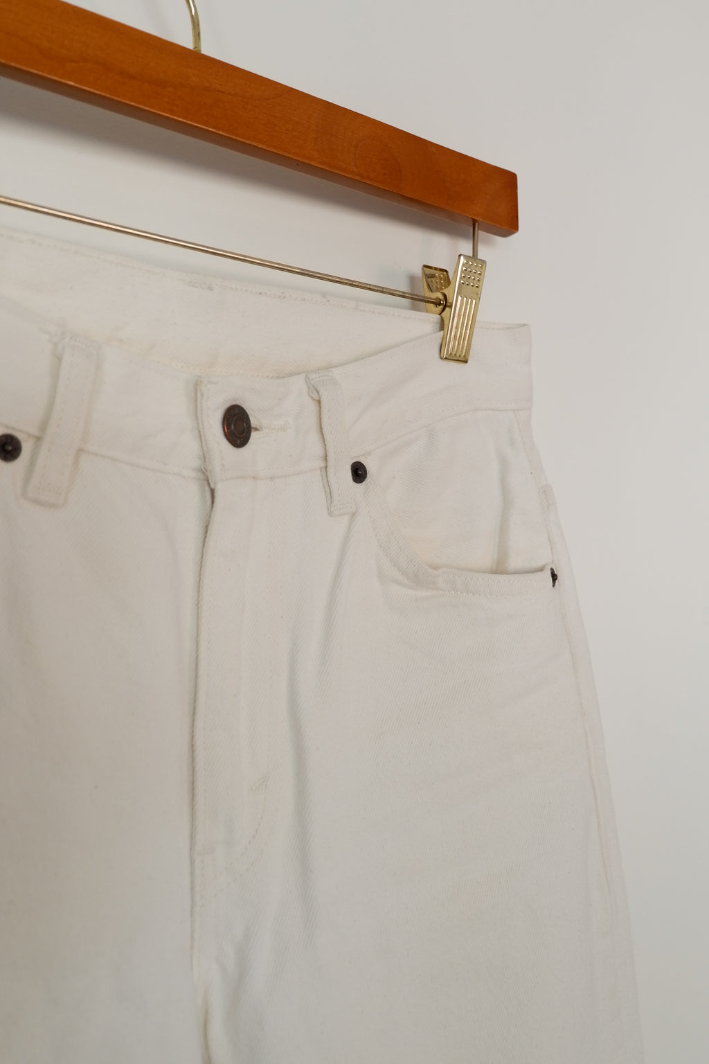 Levis 517 White High Waisted Jeans - 28