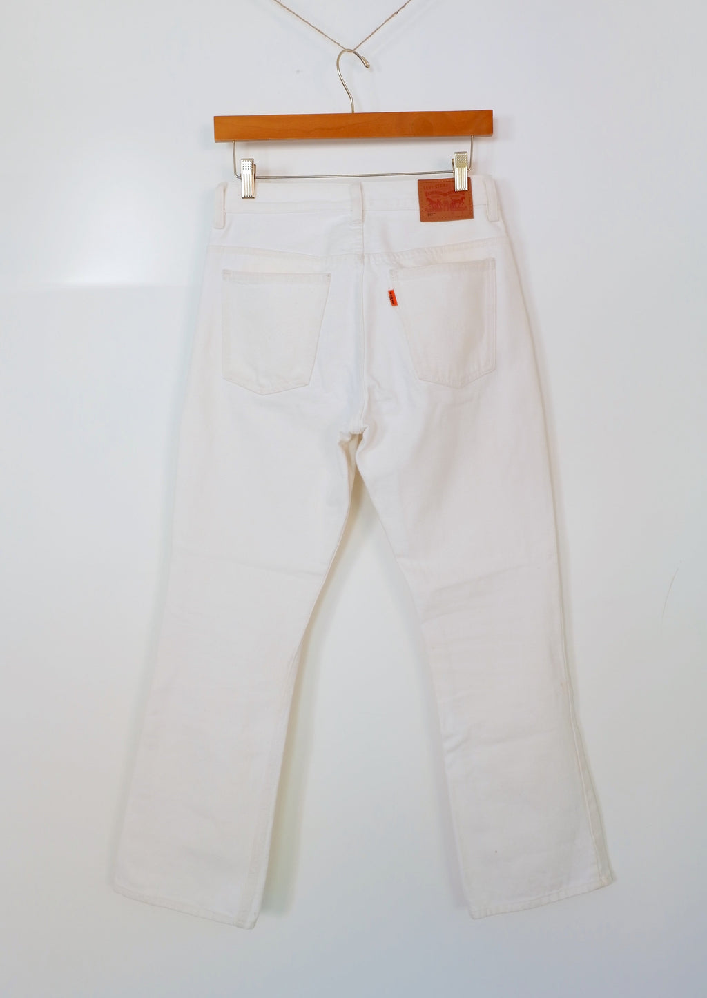 Levis 517 White High Waisted Jeans - 28
