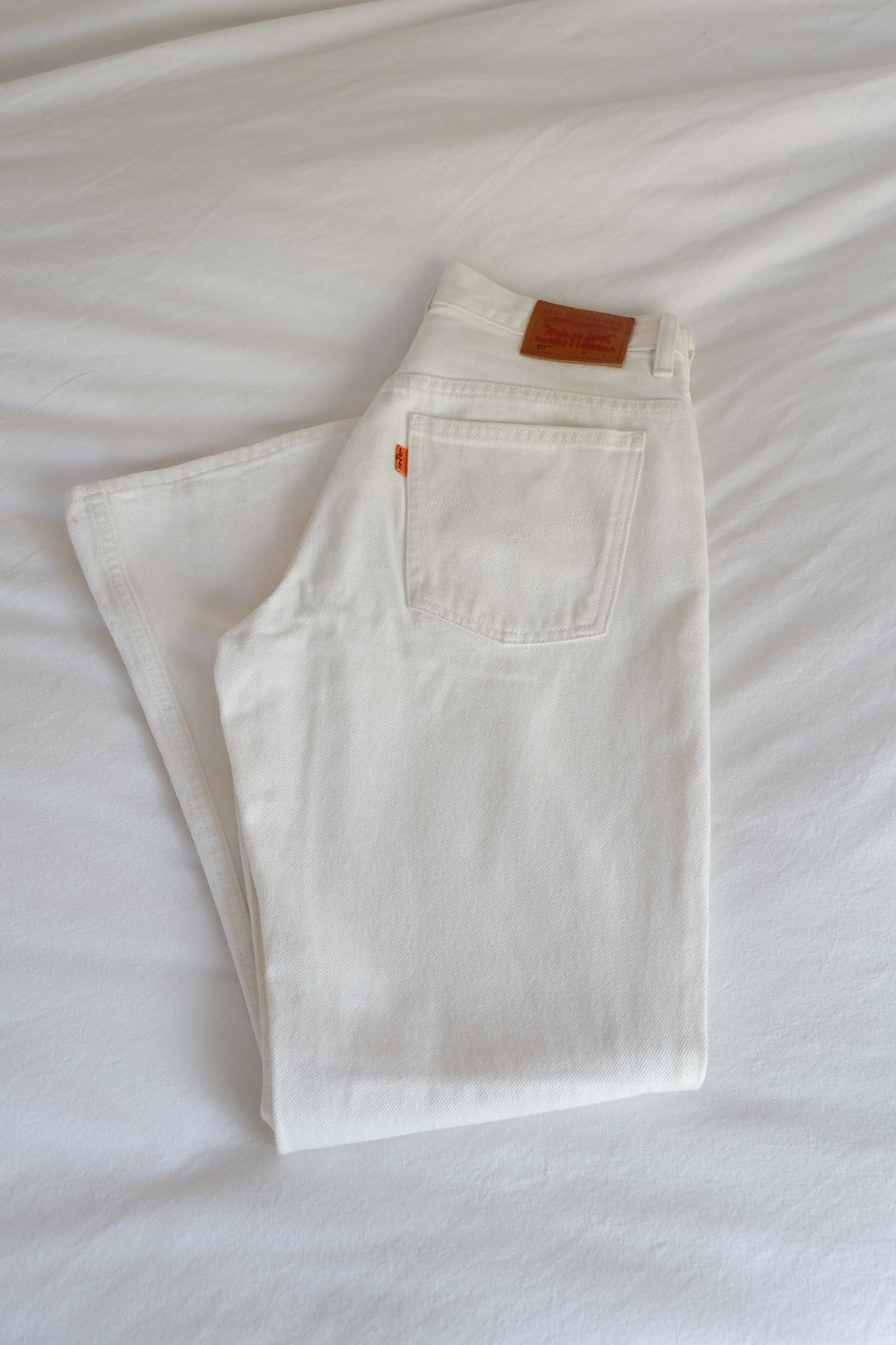 Levis 517 White High Waisted Jeans - 28