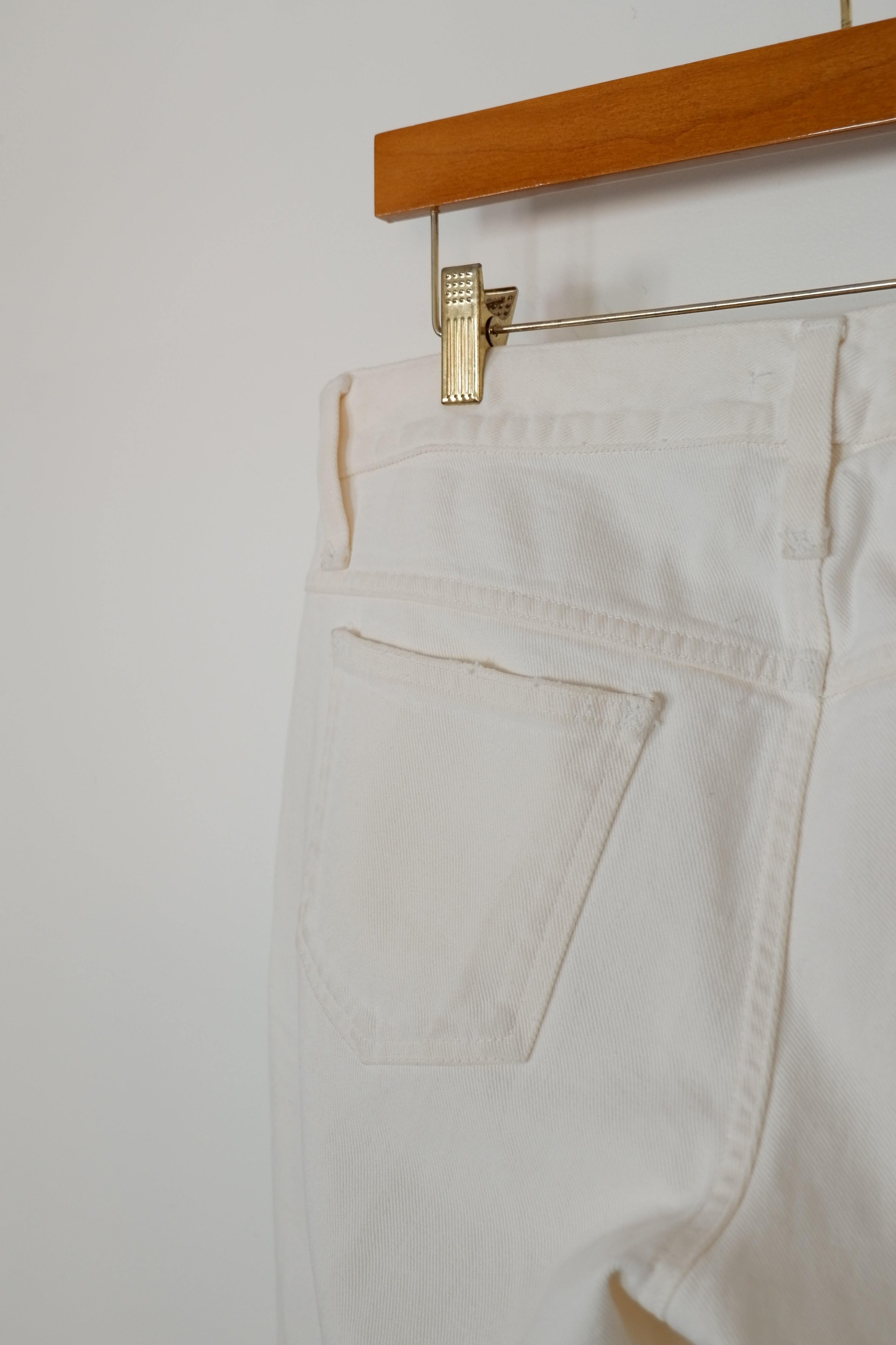 Dolce & Gabbana Cream Low Rise Flare Jeans - (34 US / 46 Italian)
