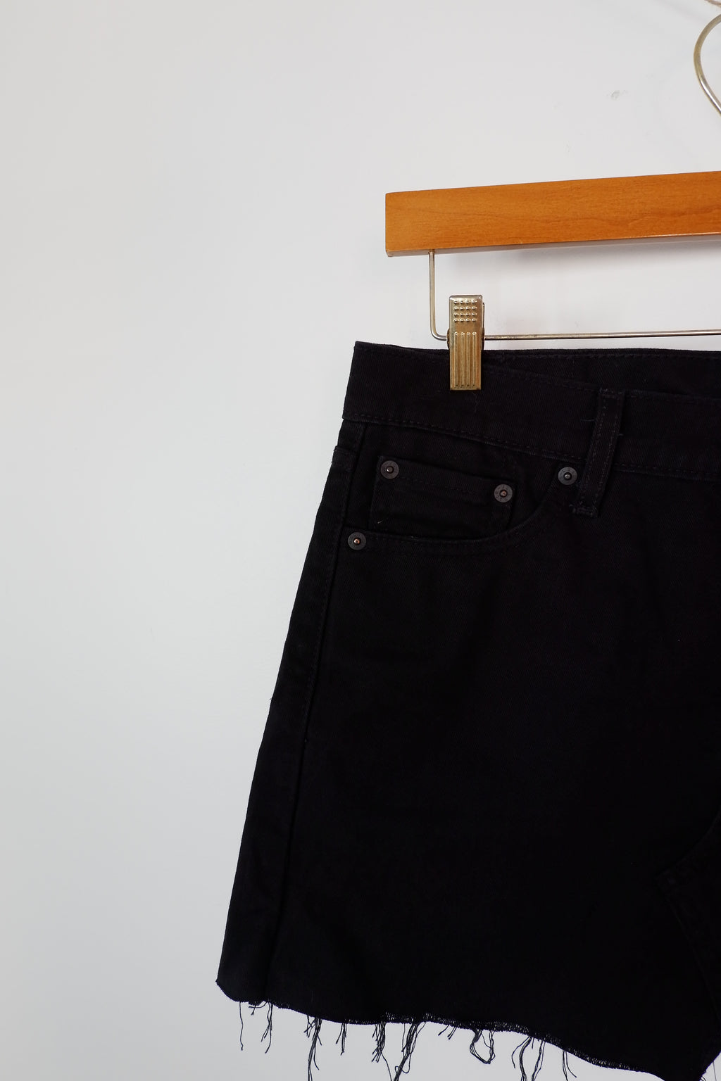 Levis 513 Black Mini Skirt - 30