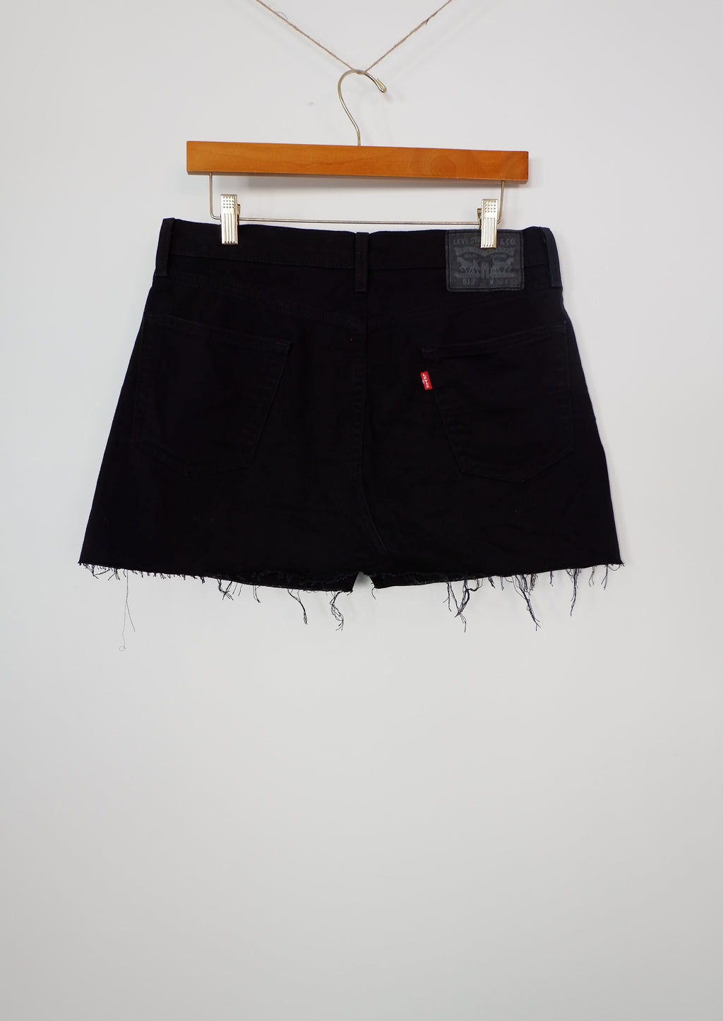 Levis 513 Black Mini Skirt - 30
