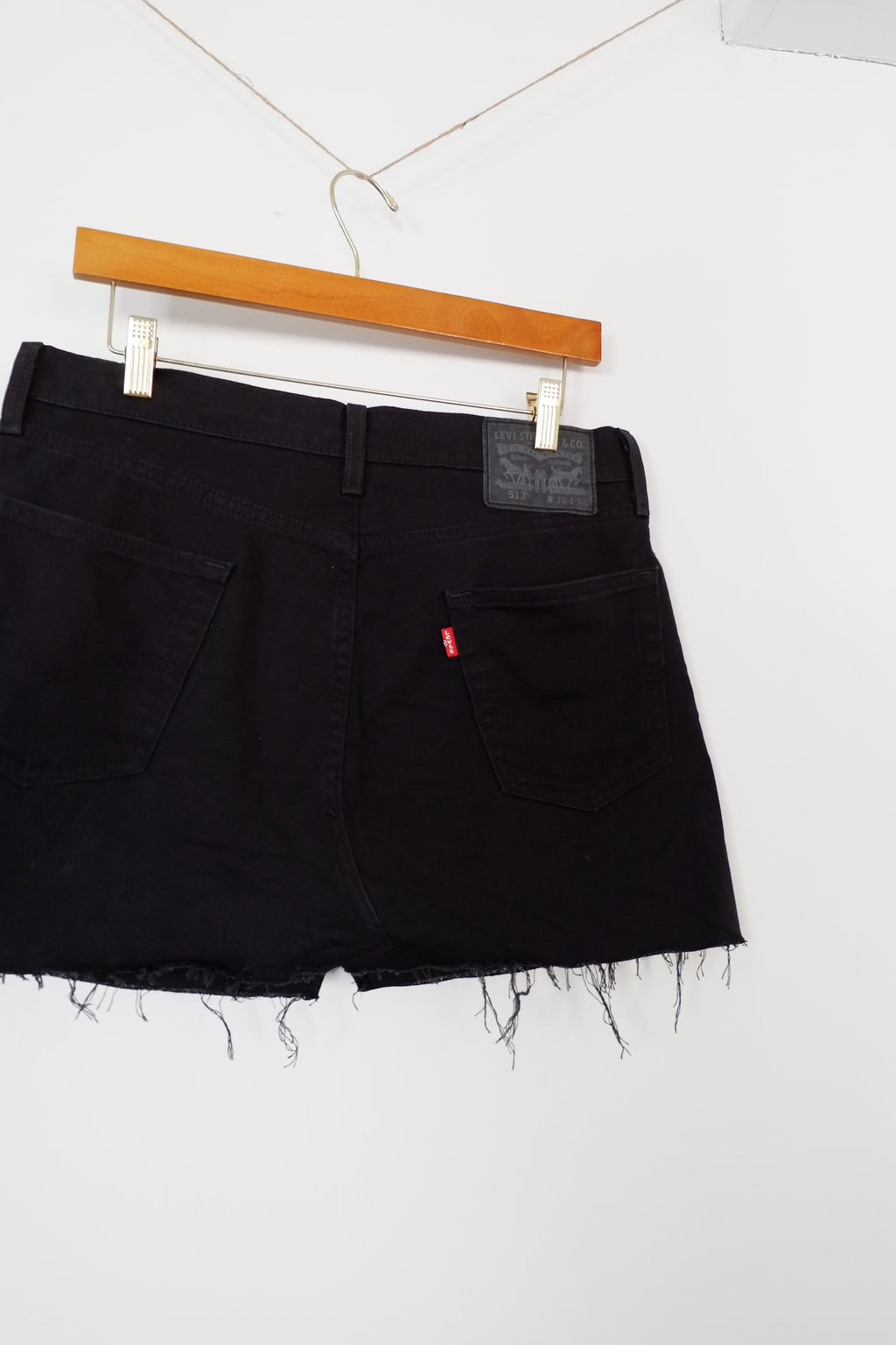 Levis 513 Black Mini Skirt - 30