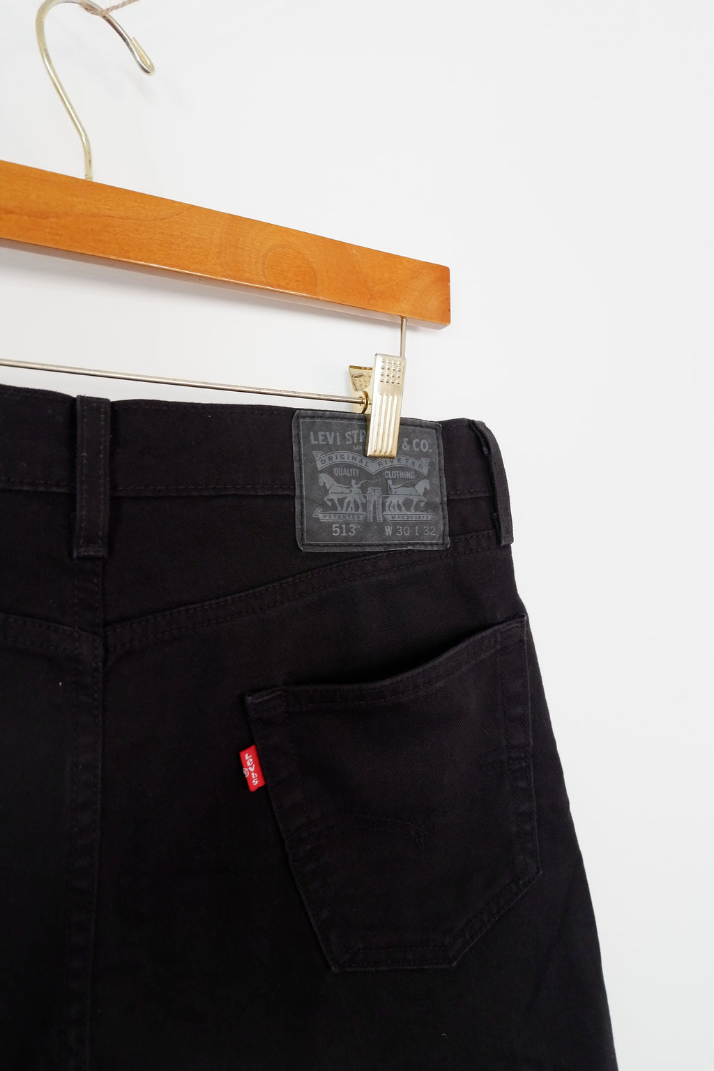 Levis 513 Black Mini Skirt - 30