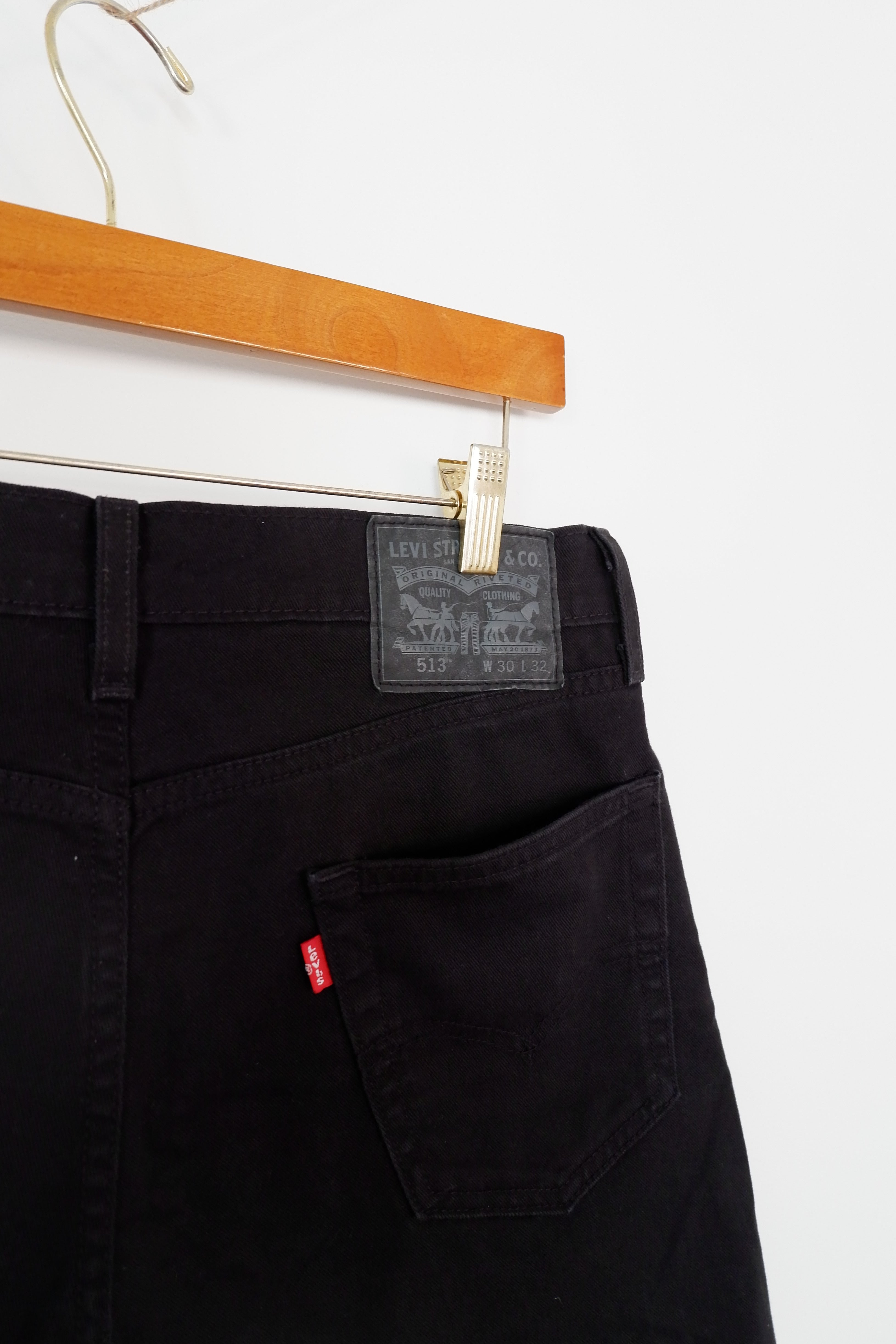 Levis 513 Black Mini Skirt - 30