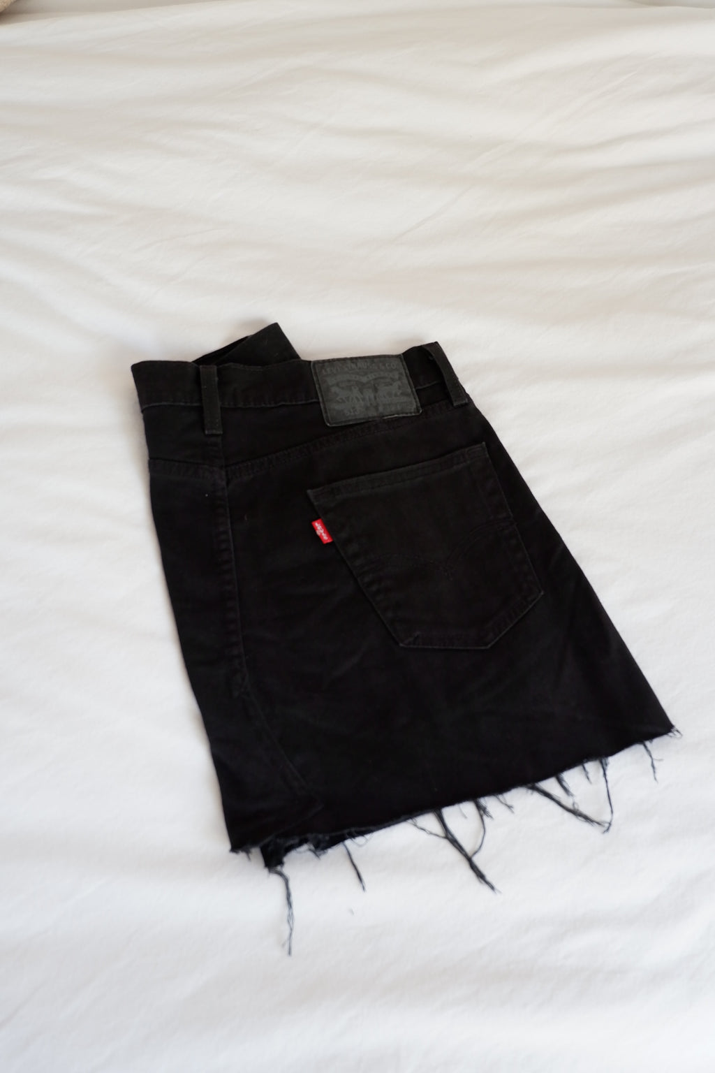 Levis 513 Black Mini Skirt - 30