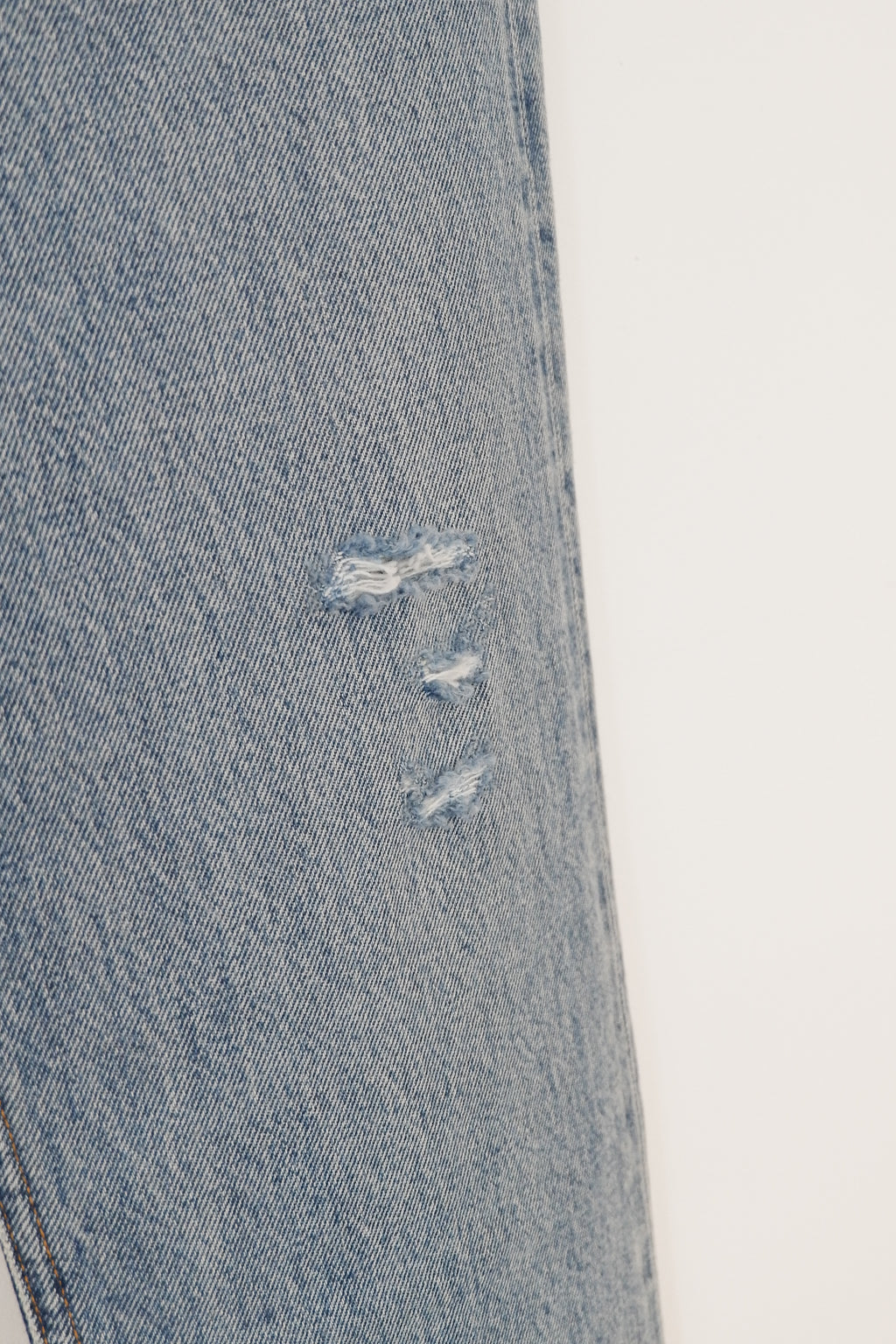 AGOLDE Jean droit taille haute taille pincée des années 90 à lavage moyen - 24
