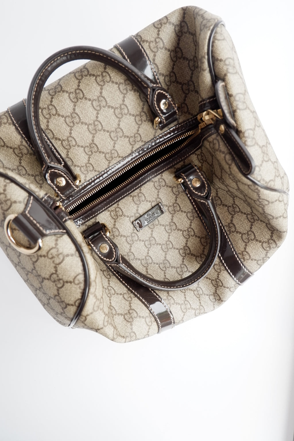 Sac Boston Gucci Joy marron d'occasion authentique