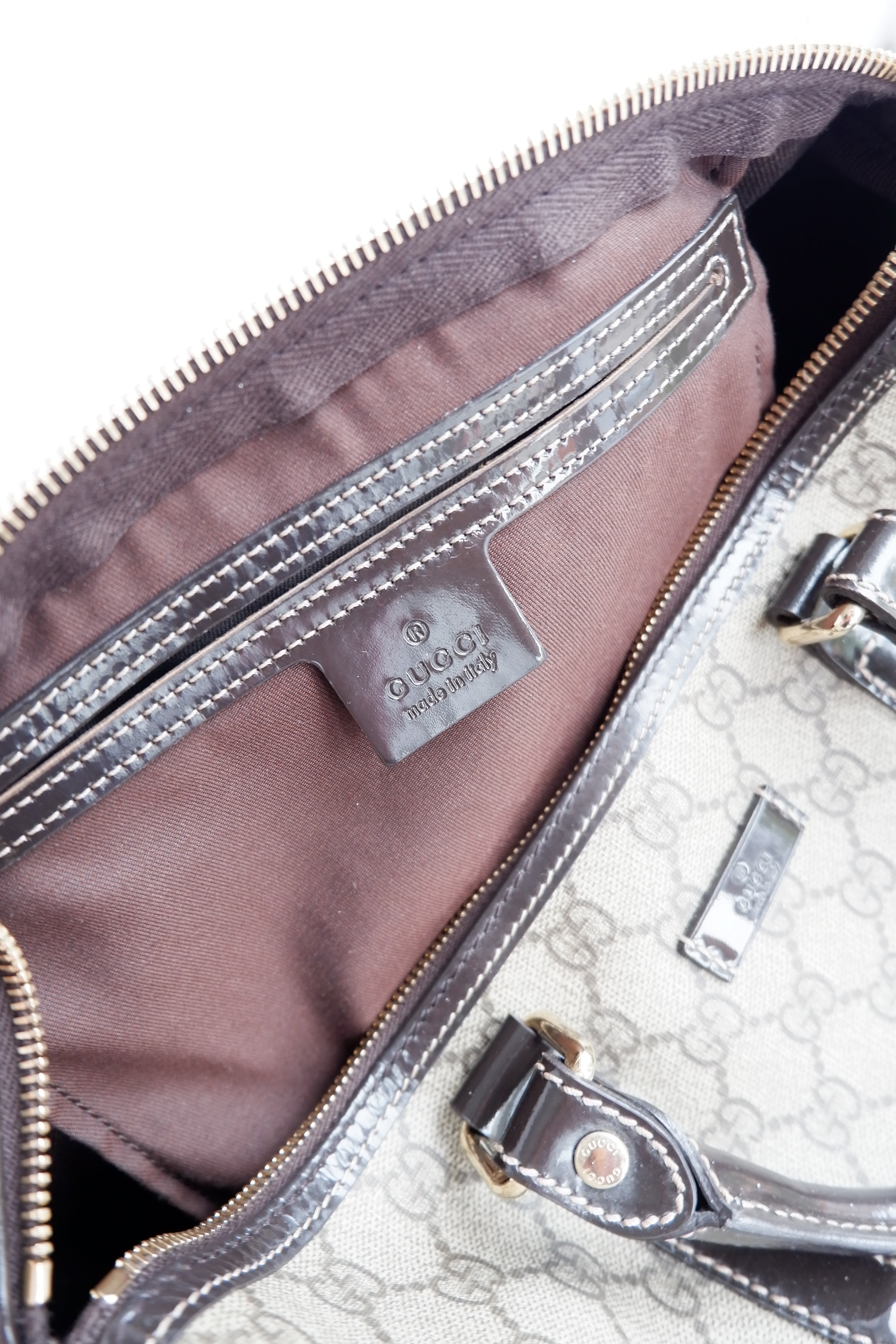 Sac Boston Gucci Joy marron d'occasion authentique