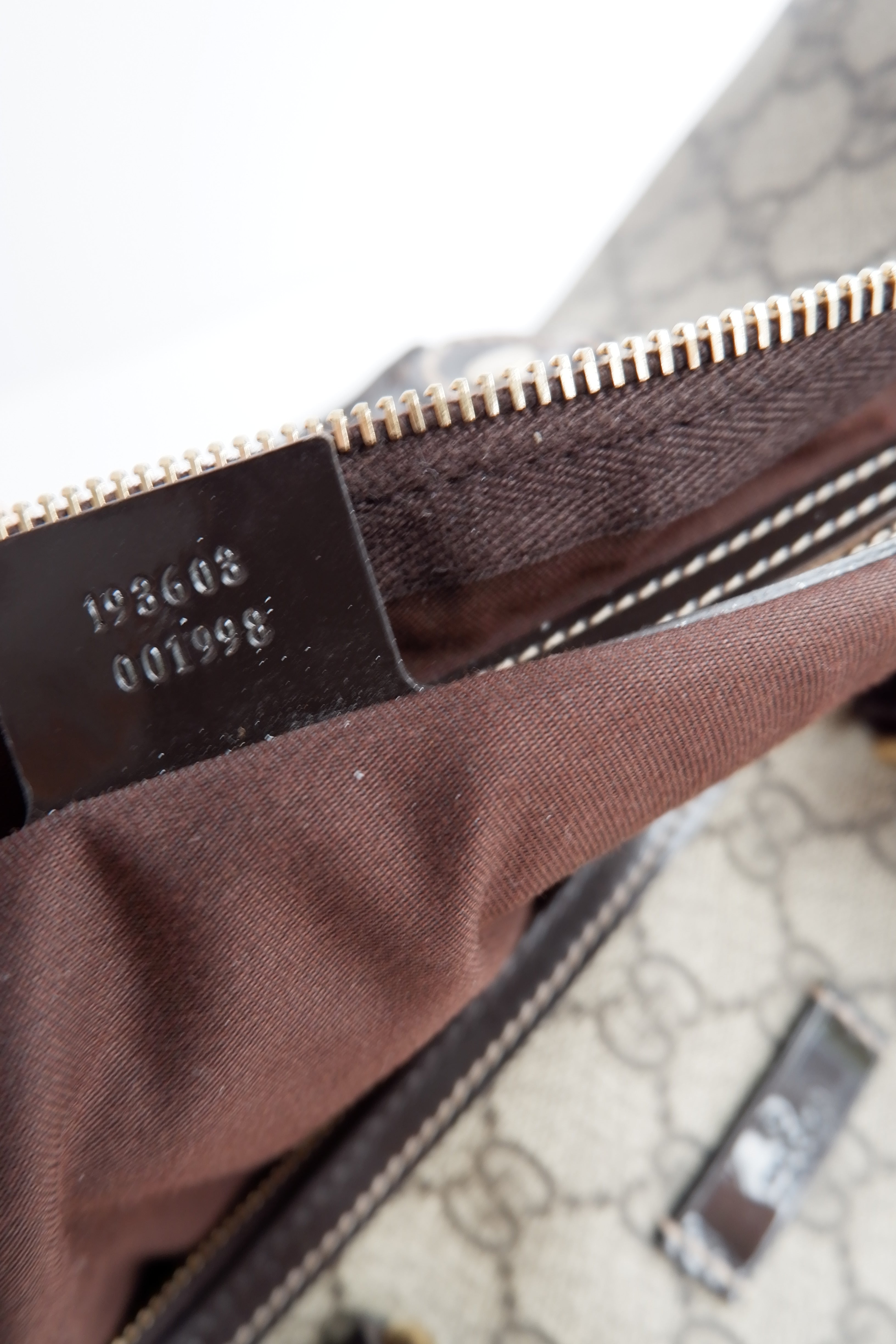 Sac Boston Gucci Joy marron d'occasion authentique