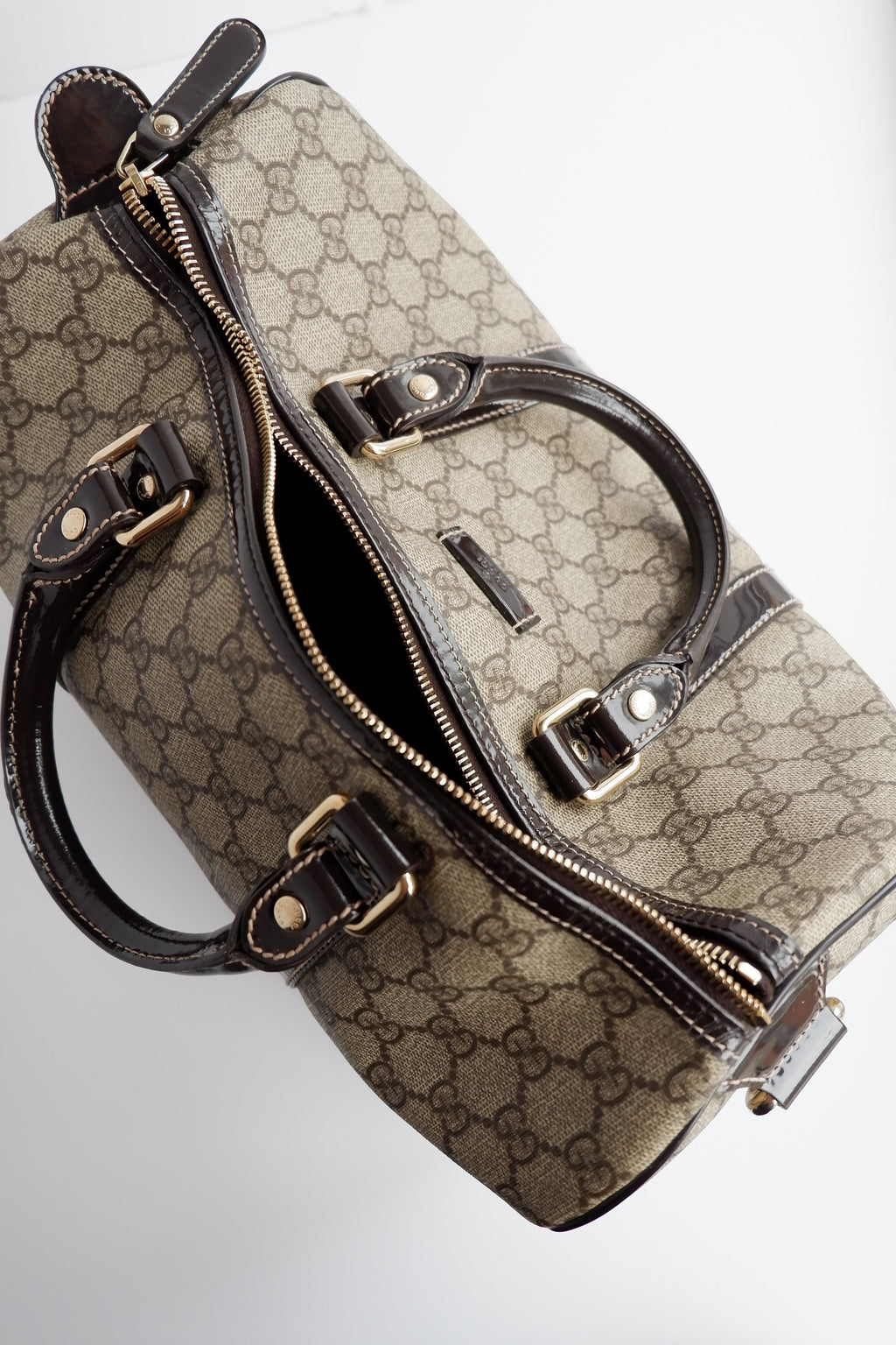 Sac Boston Gucci Joy marron d'occasion authentique
