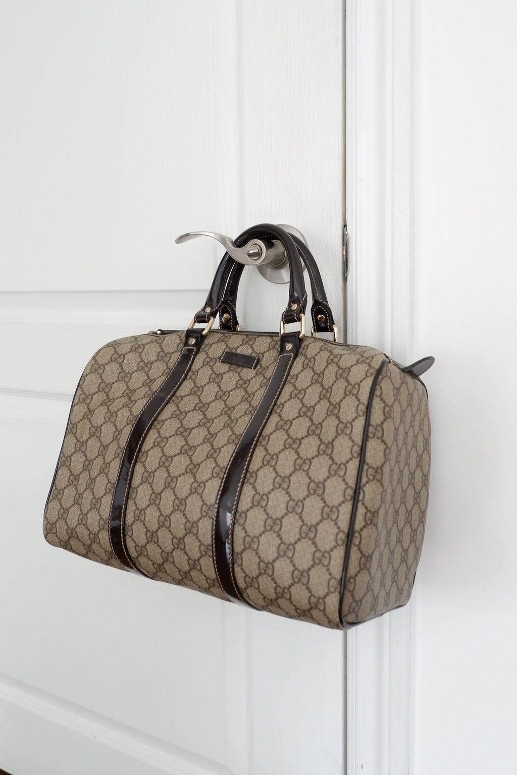 Sac Boston Gucci Joy marron d'occasion authentique