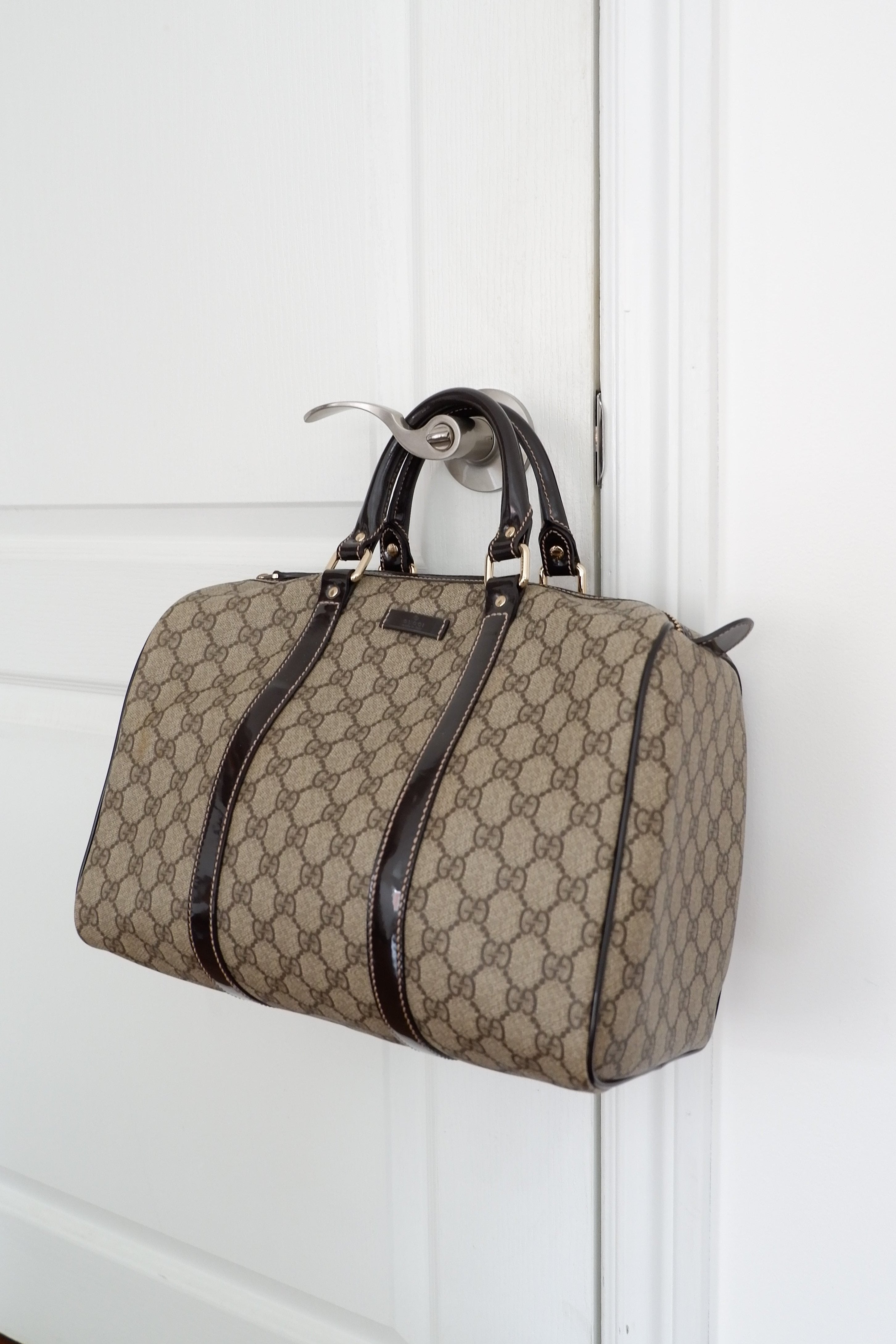 Sac Boston Gucci Joy marron d'occasion authentique