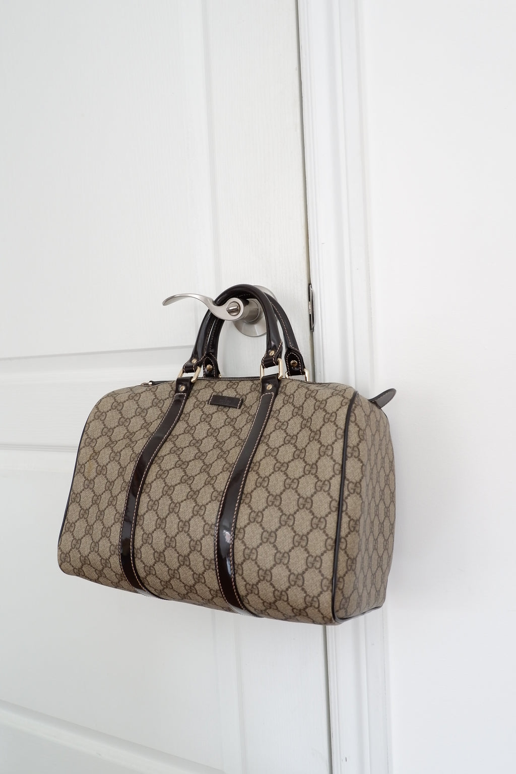 Sac Boston Gucci Joy marron d'occasion authentique