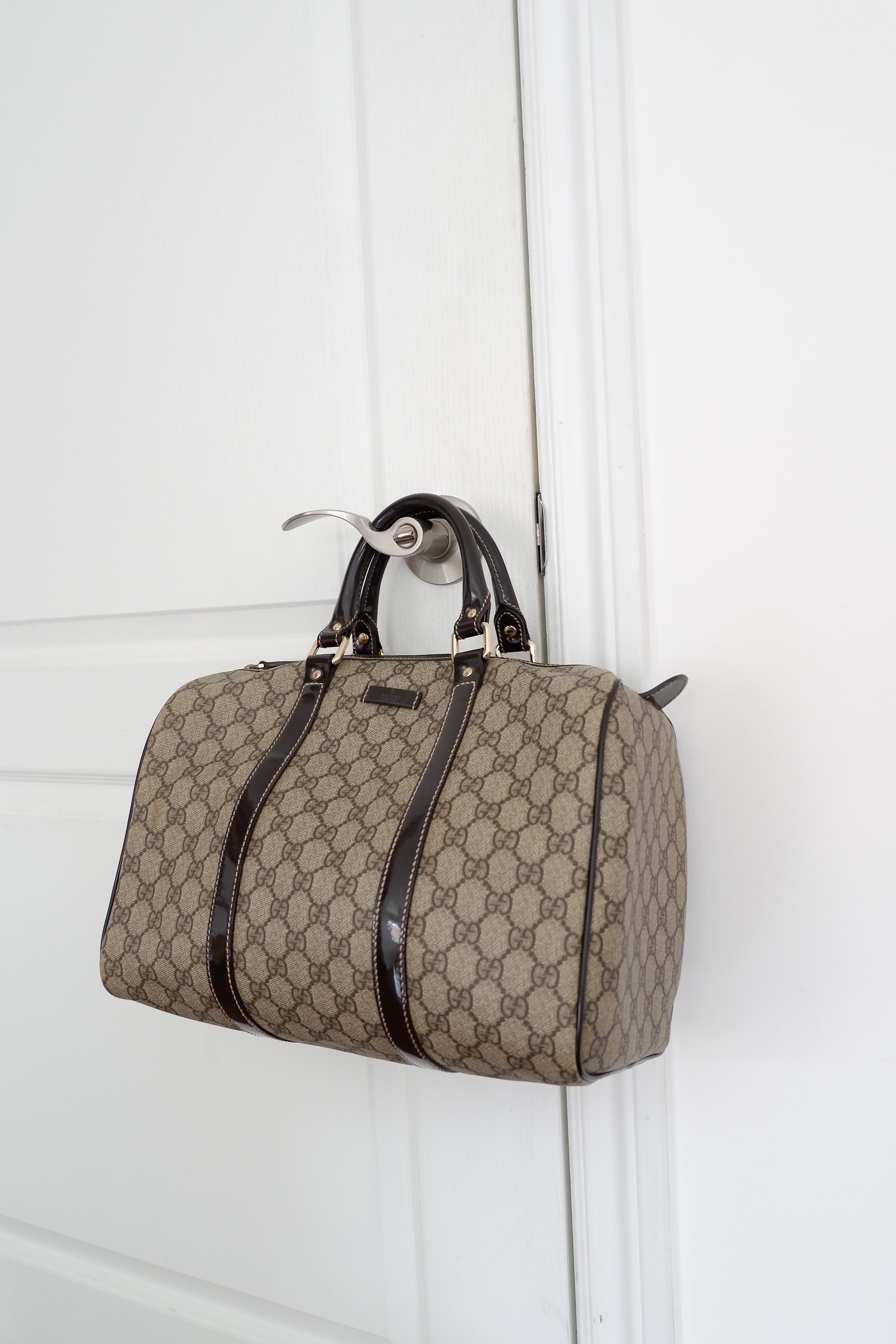 Sac Boston Gucci Joy marron d'occasion authentique