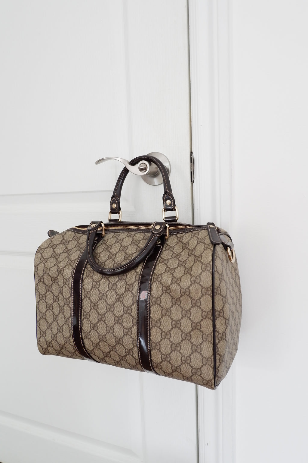 Sac Boston Gucci Joy marron d'occasion authentique