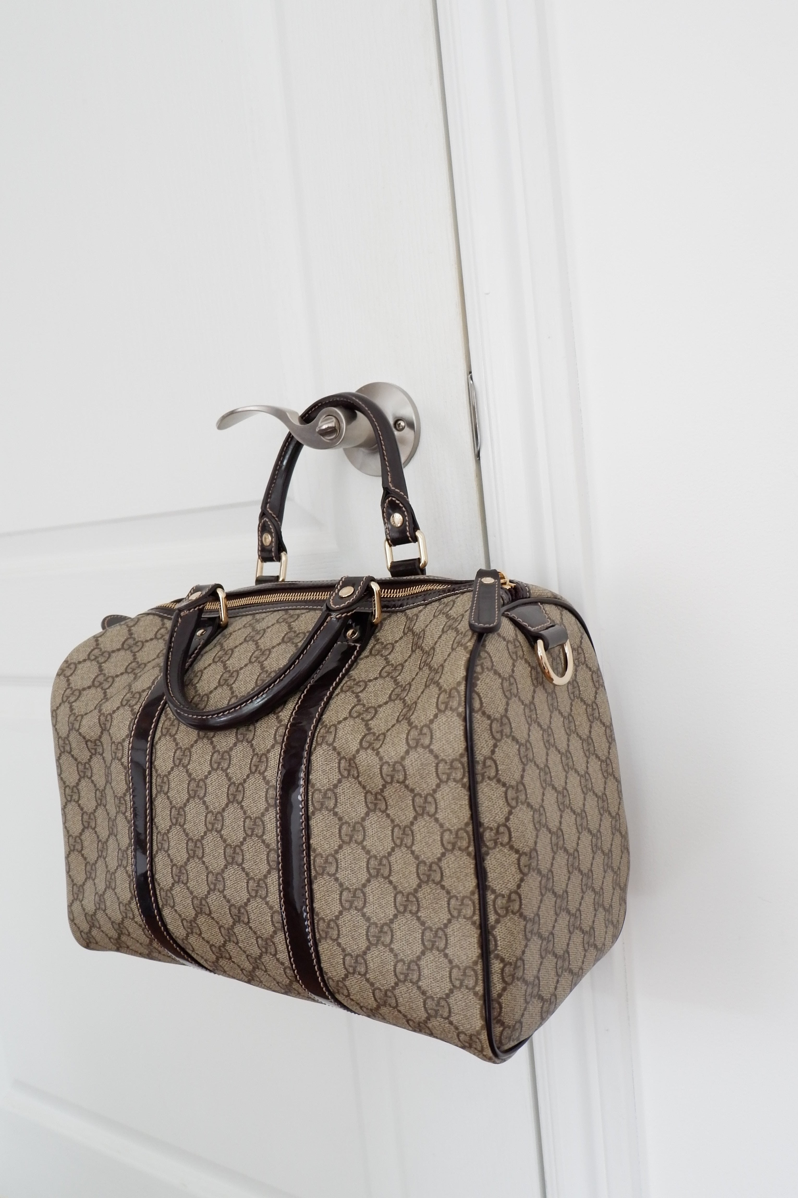 Sac Boston Gucci Joy marron d'occasion authentique