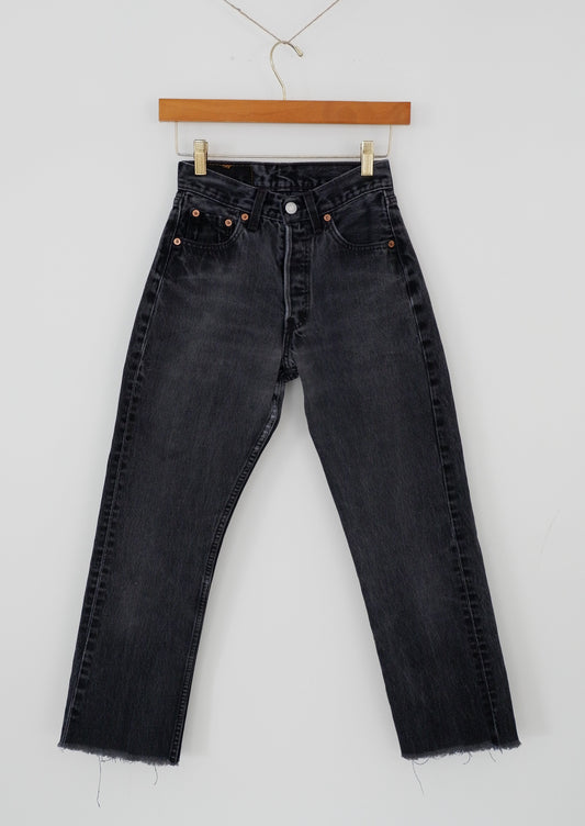 Levis Vintage 501 Black Jeans - 23