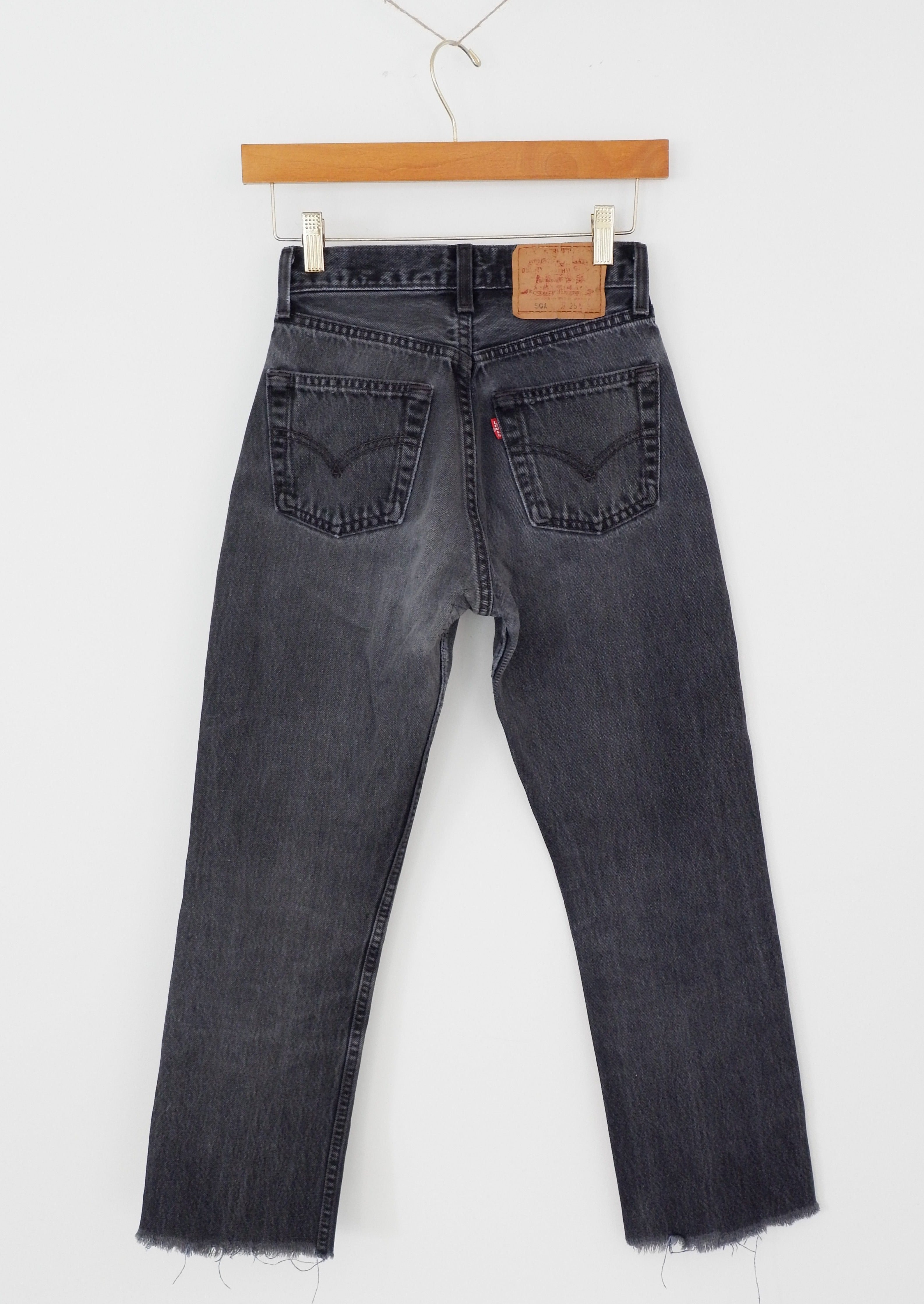 Levis Vintage 501 Black Jeans - 23
