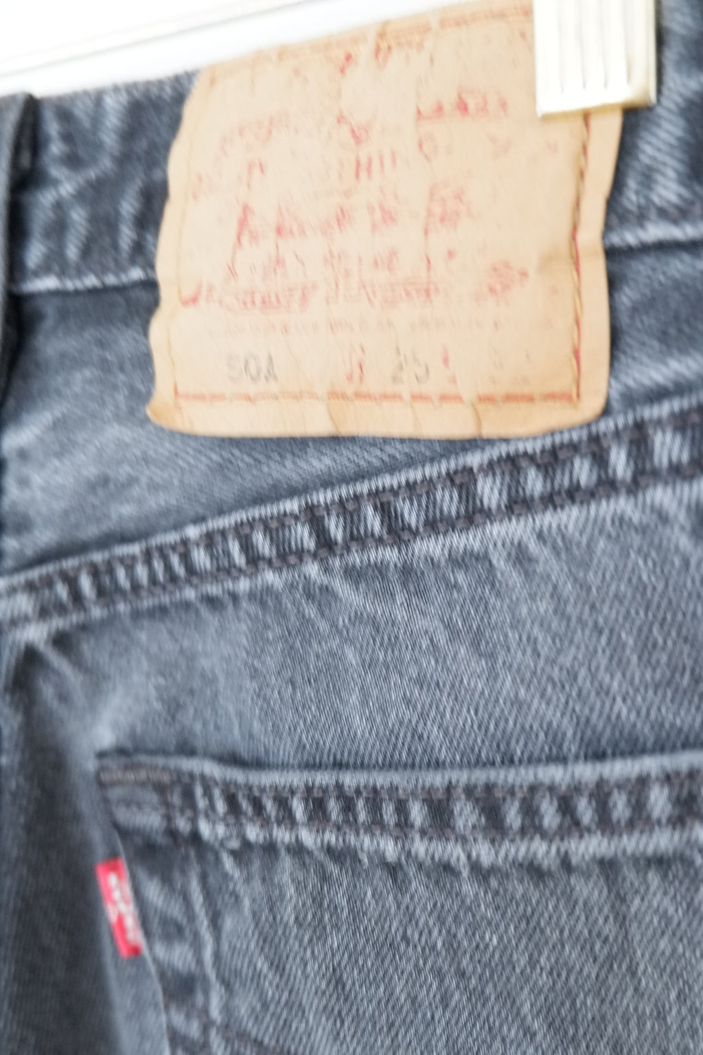 Levis Vintage 501 Black Jeans - 23