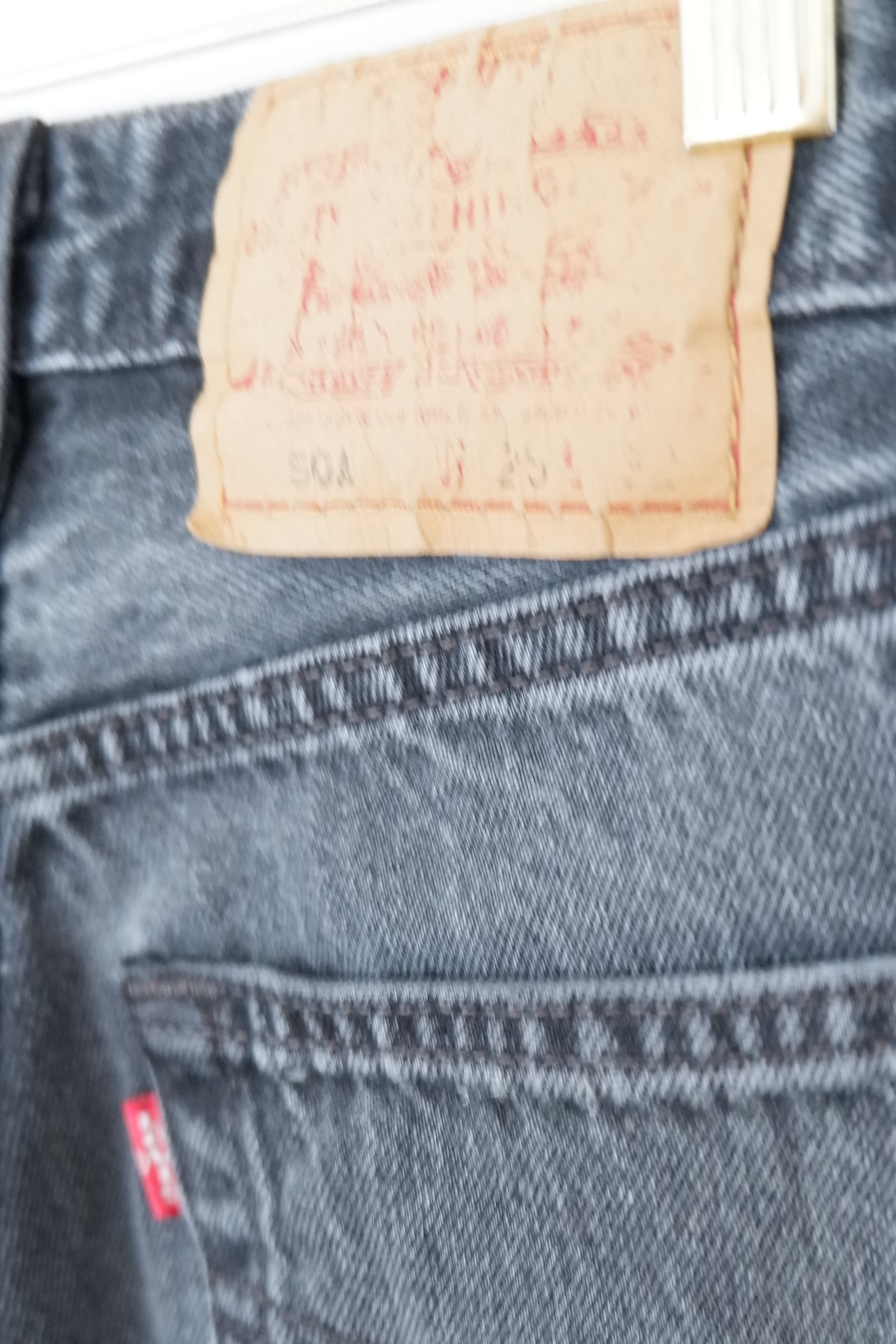 Levis Vintage 501 Black Jeans - 23