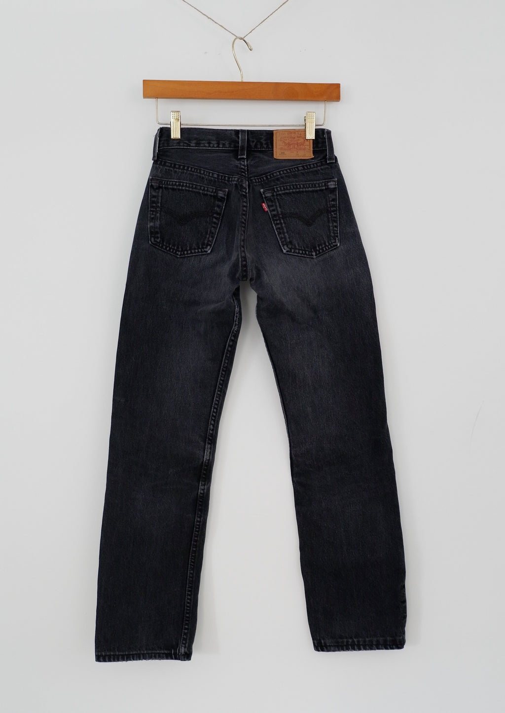 Levis Vintage 501 Black Wash Jeans - 24