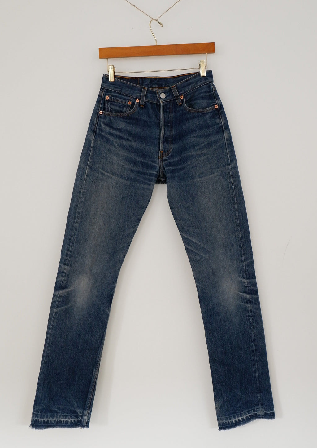 Levis Vintage 501 Medium Dark Wash Jeans - 28