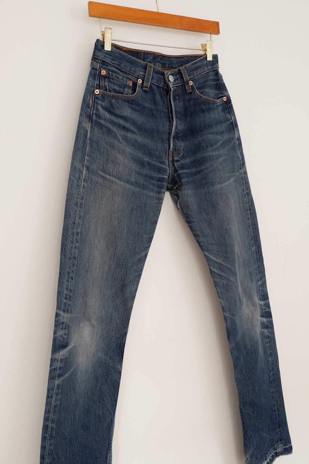 Levis Vintage 501 Medium Dark Wash Jeans - 28