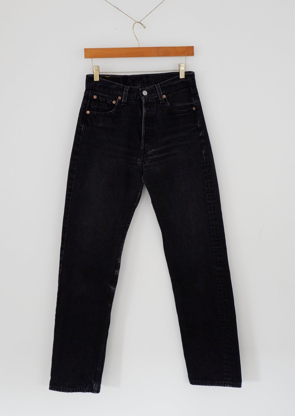 Levis Vintage 501 Black Jeans - 28