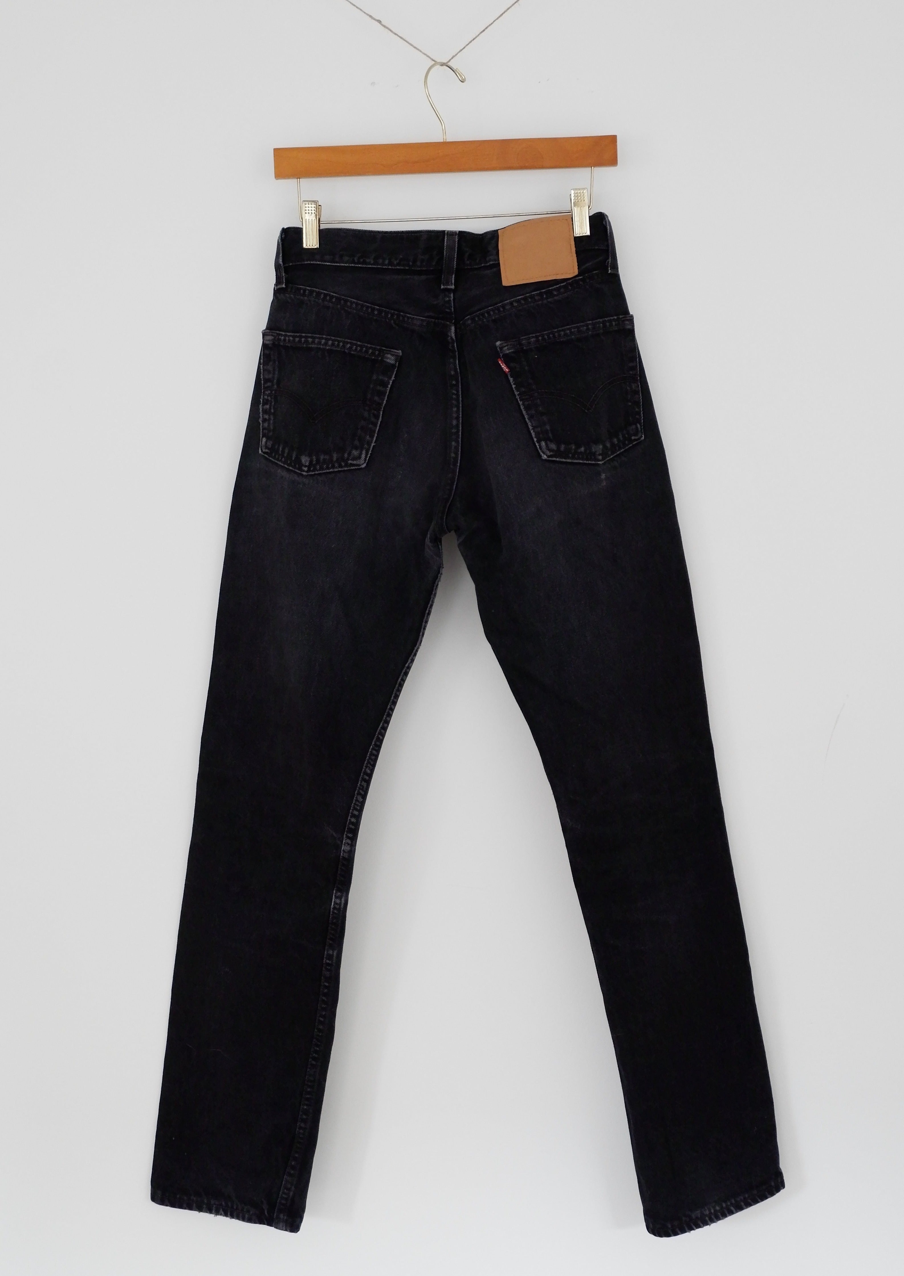 Levis Vintage 501 Black Jeans - 28