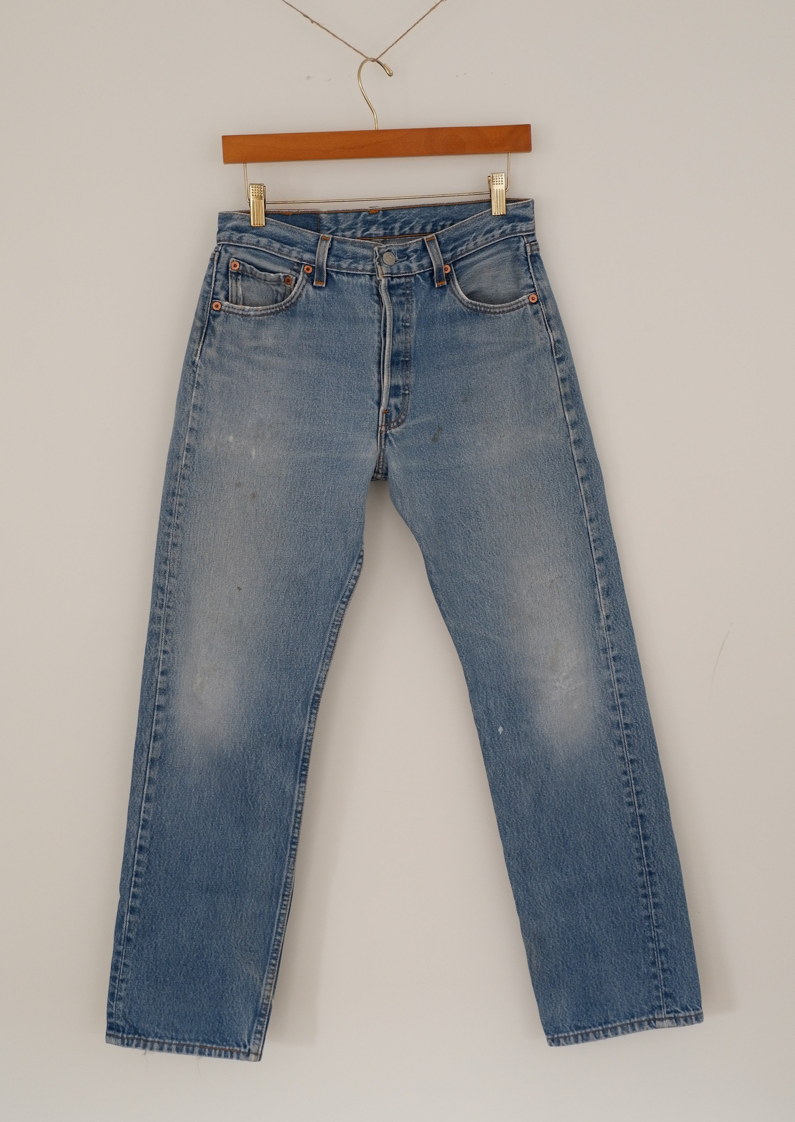 Levis Vintage 501 Medium Light Wash Jeans - 30