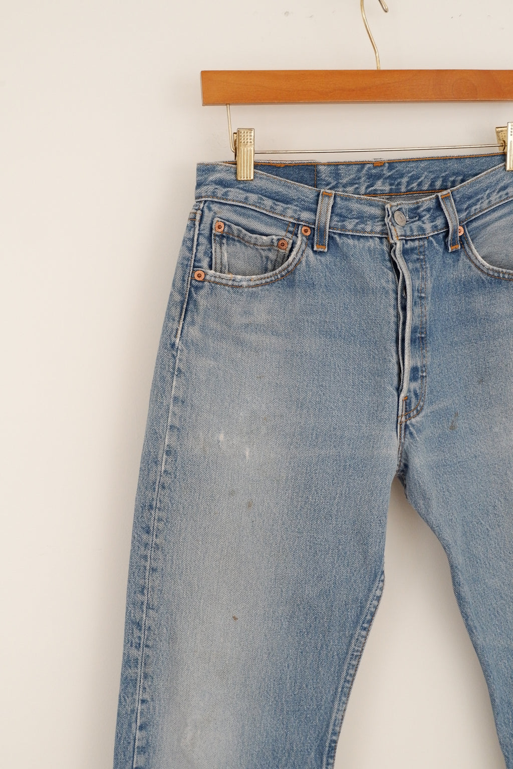 Levis Vintage 501 Medium Light Wash Jeans - 30