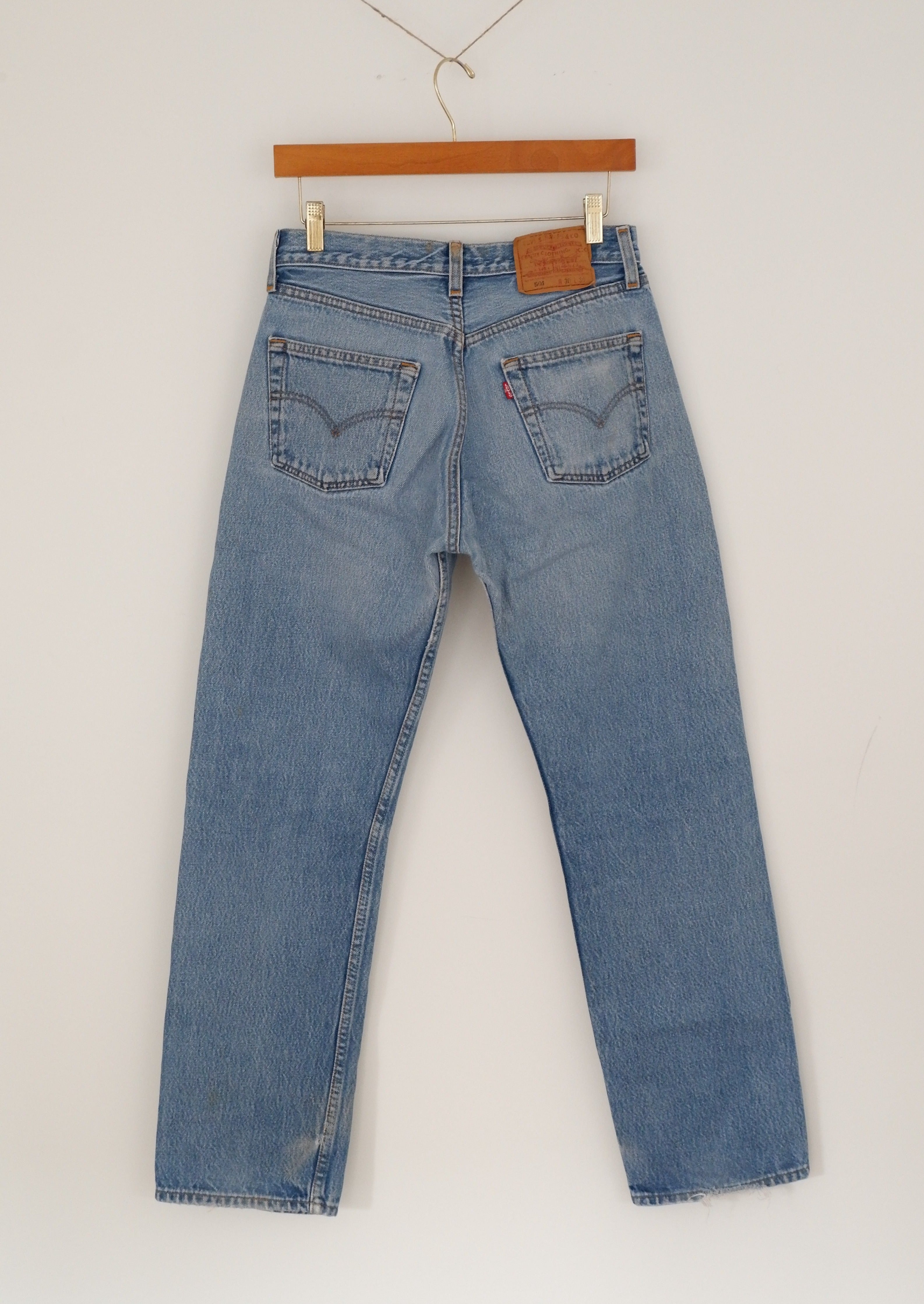 Levis Vintage 501 Medium Light Wash Jeans - 30