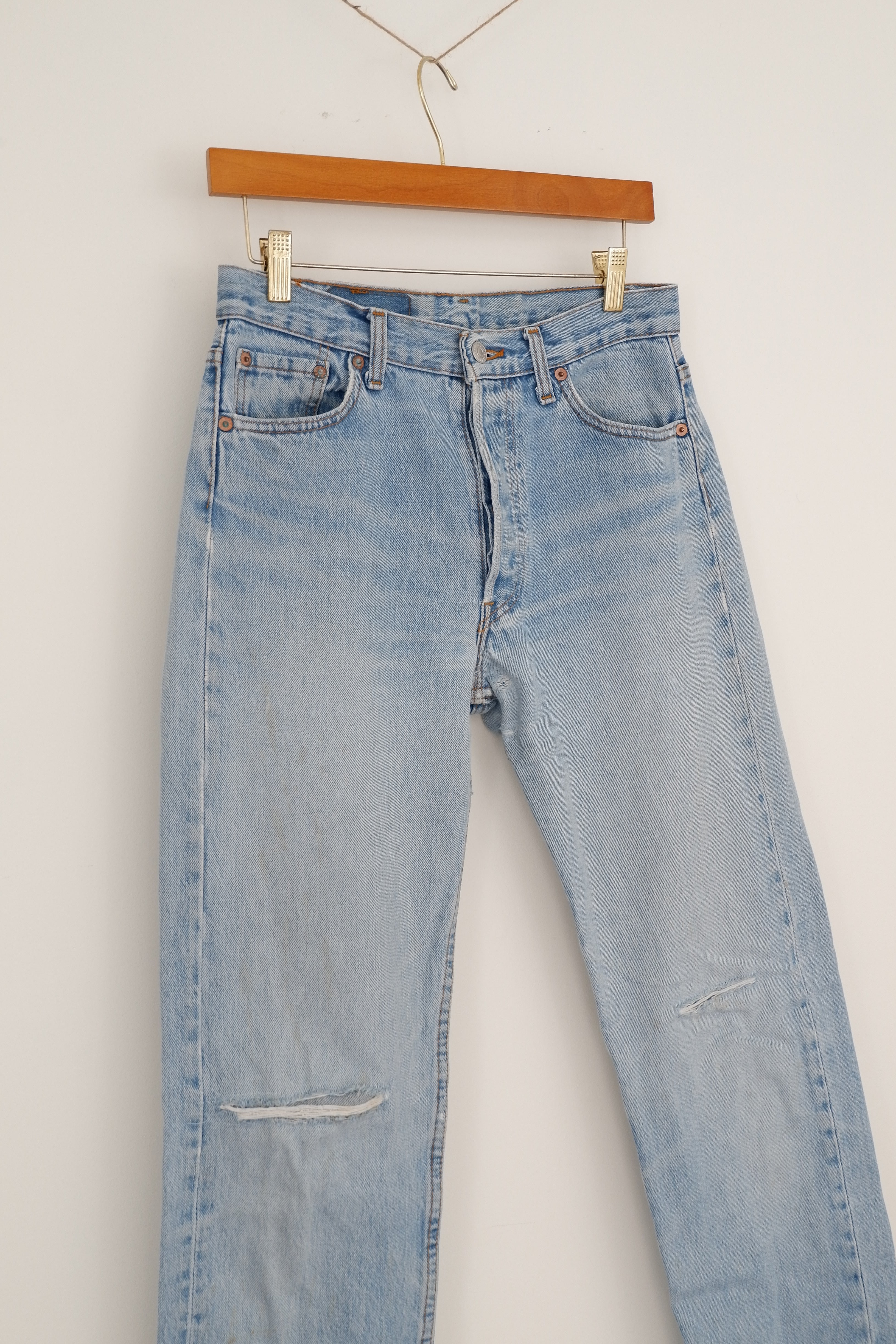 Levis Vintage 501 Light Wash Jeans - 30