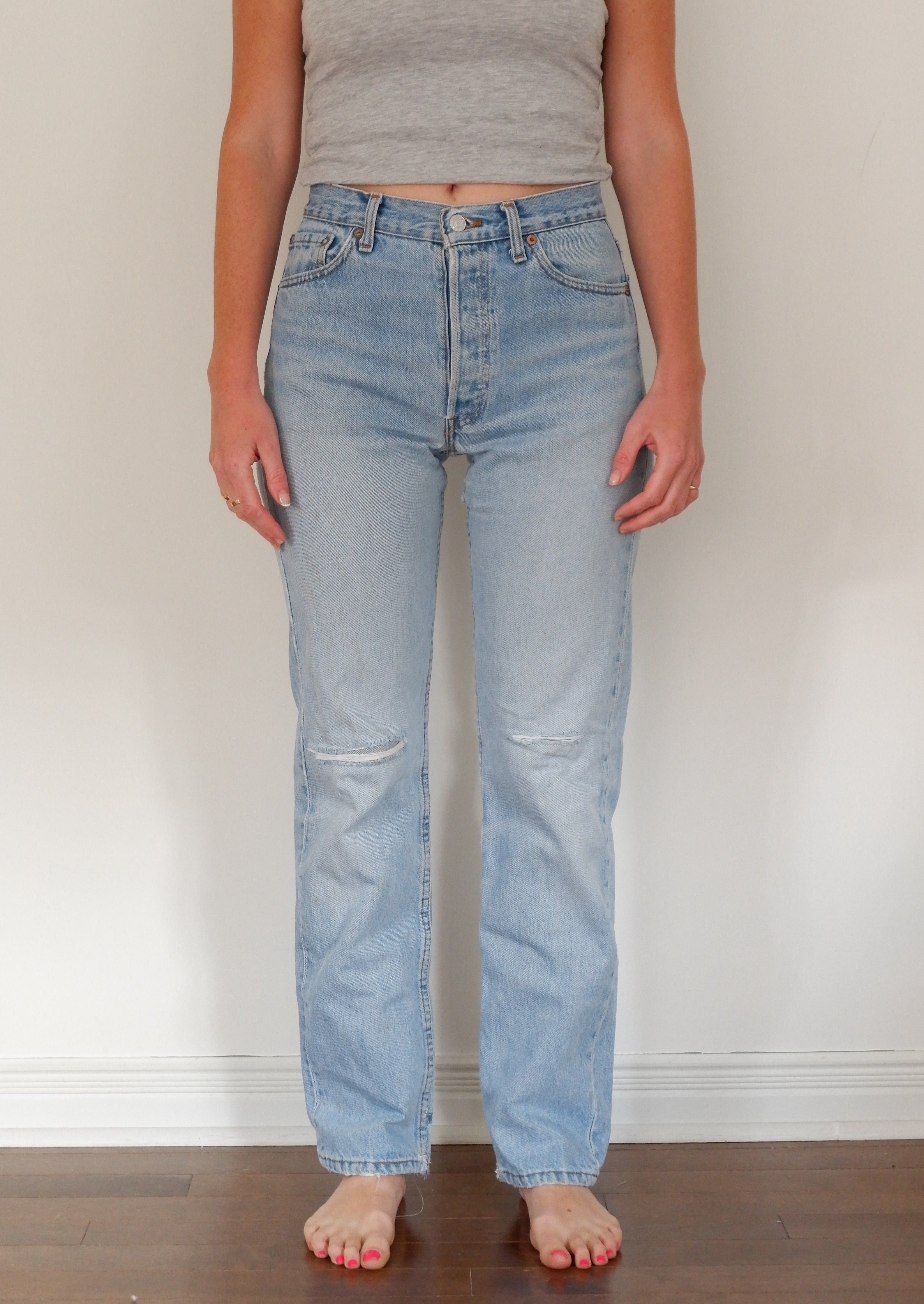 Levis Vintage 501 Light Wash Jeans - 30