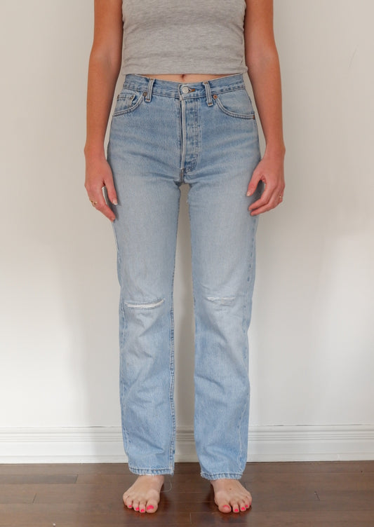 Levis Vintage 501 Light Wash Jeans - 30