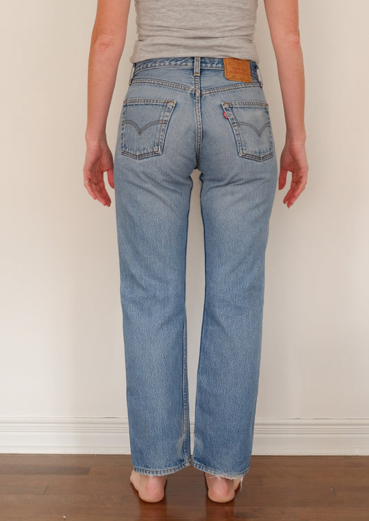 Levis Vintage 501 Medium Light Wash Jeans - 30