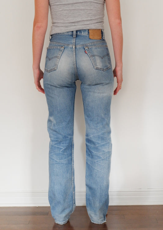 Levis Vintage 501 Medium Light Wash Jeans - 30