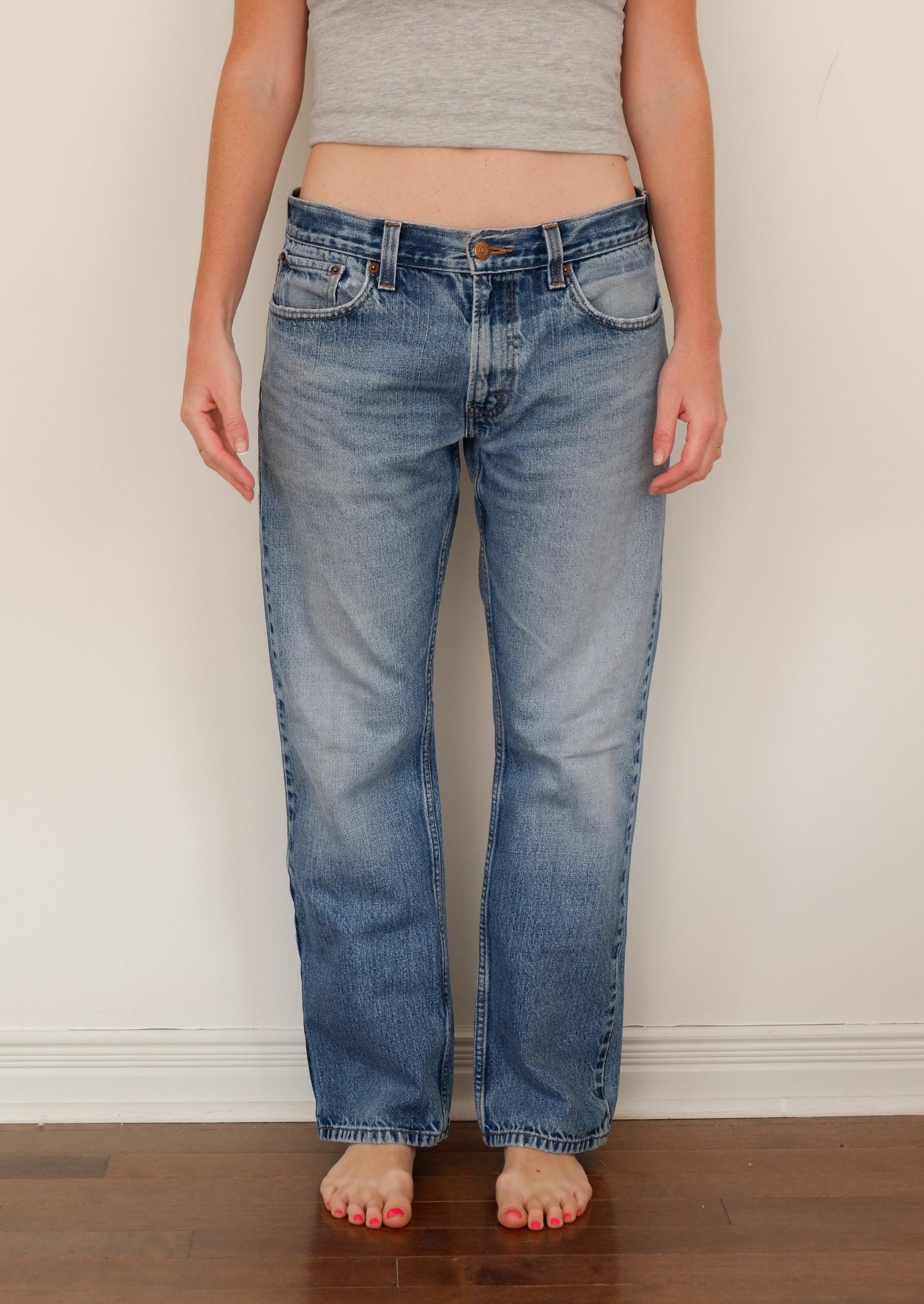 Levis 514 Medium Light Wash Slim Straight Fit Jeans - 33
