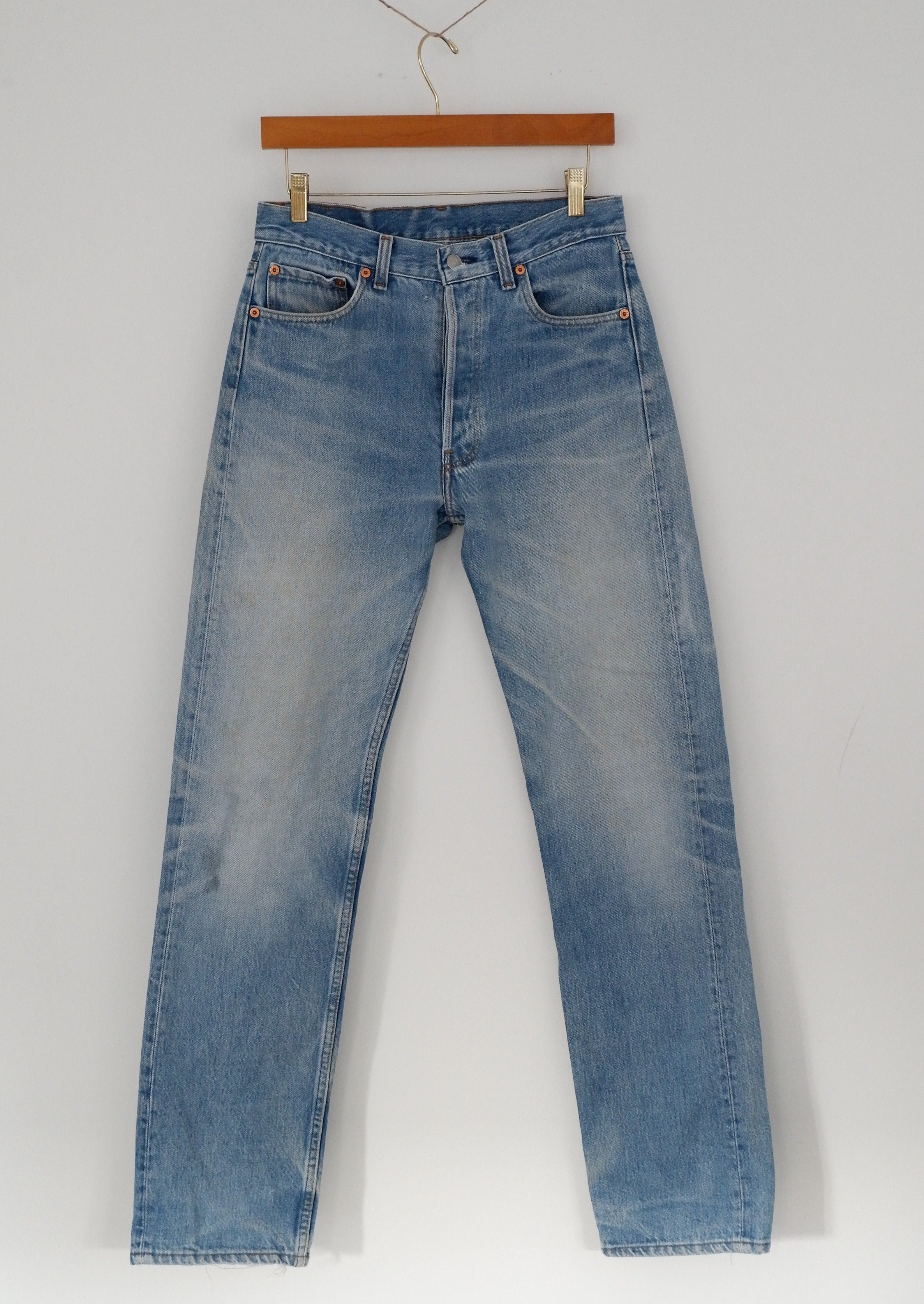 Levis Vintage 501 Medium Light Wash Jeans - 30