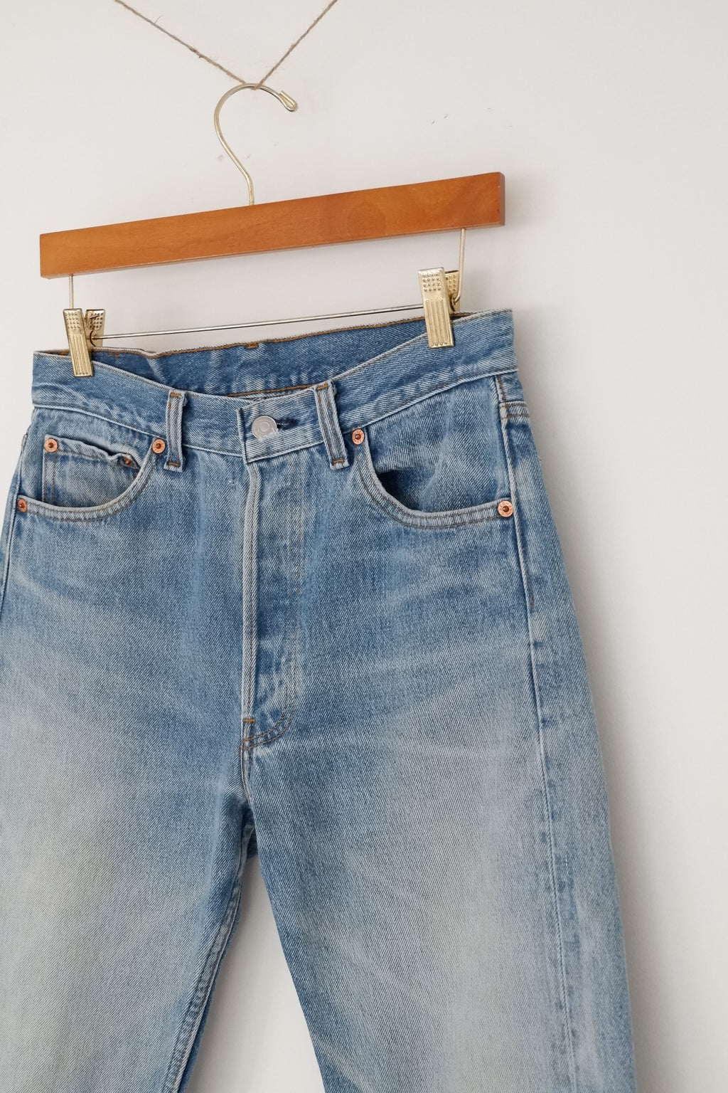 Levis Vintage 501 Medium Light Wash Jeans - 30