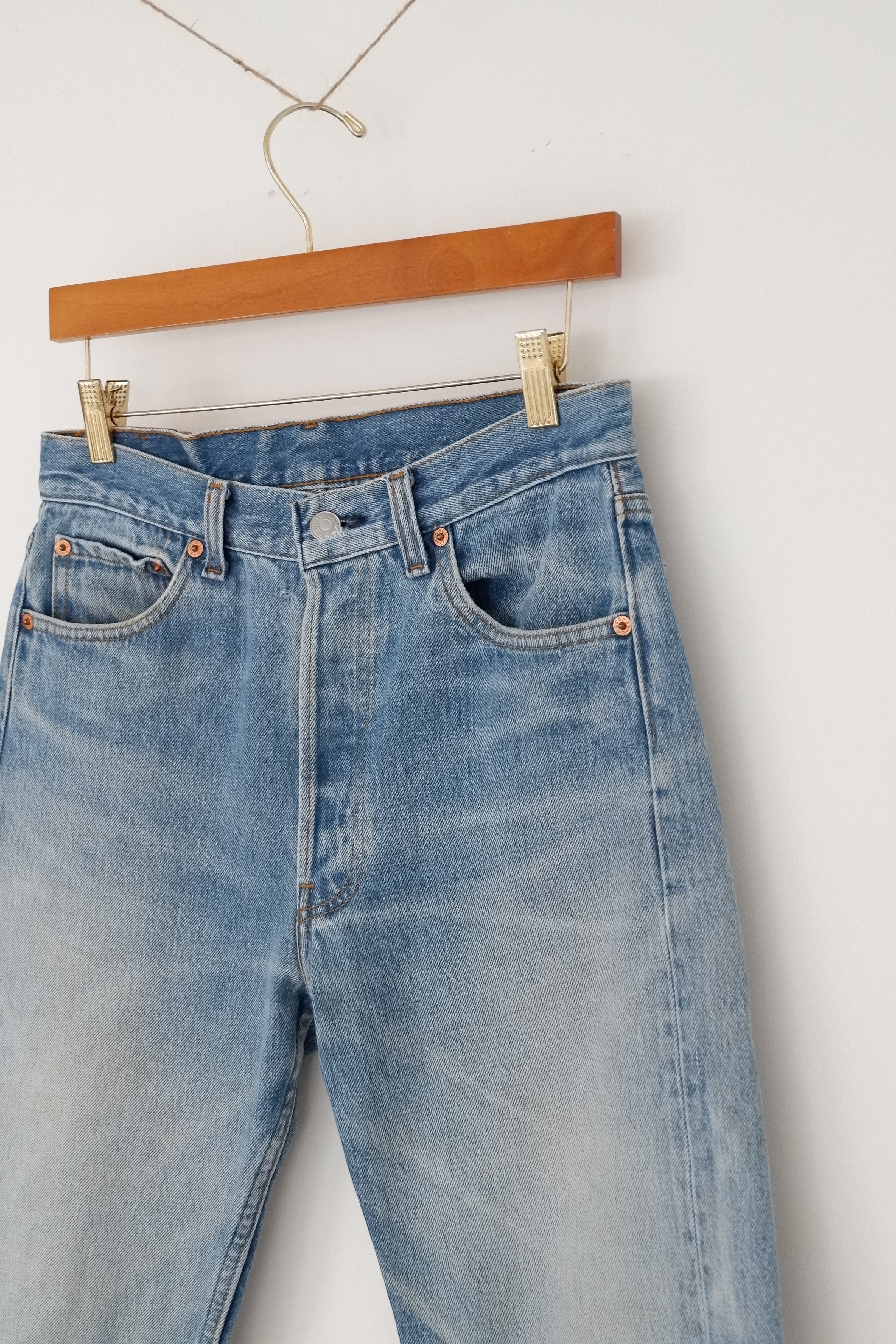Levis Vintage 501 Medium Light Wash Jeans - 30