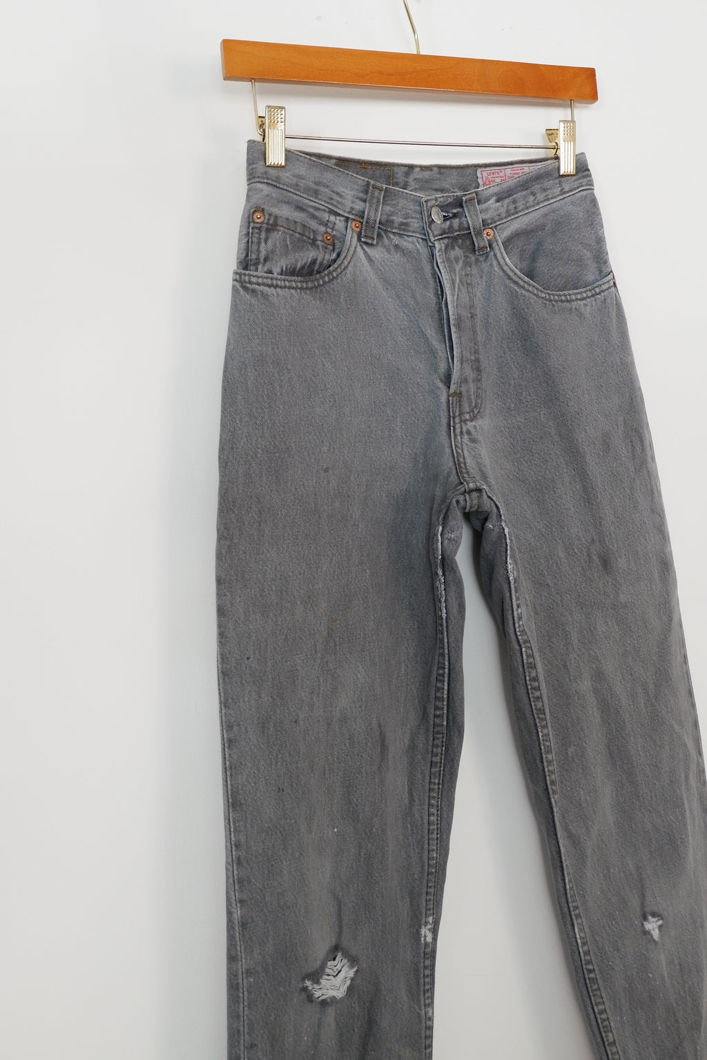 Levis Vintage 591 Light Grey Jeans - 26