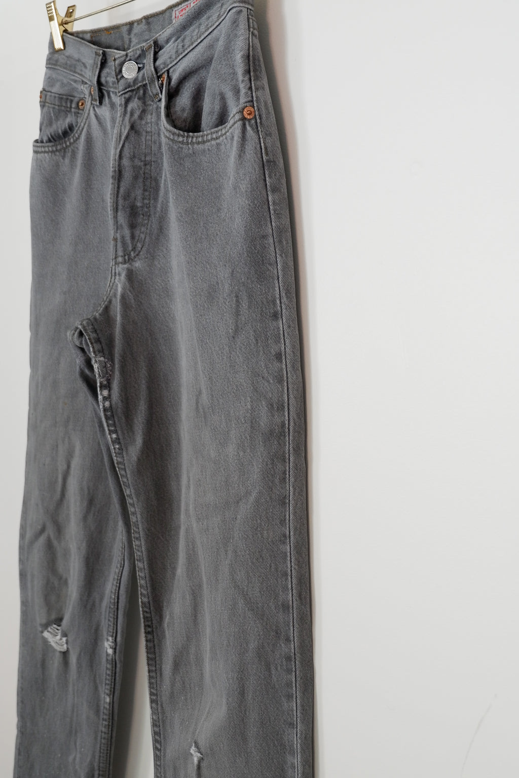 Levis Vintage 591 Light Grey Jeans - 26