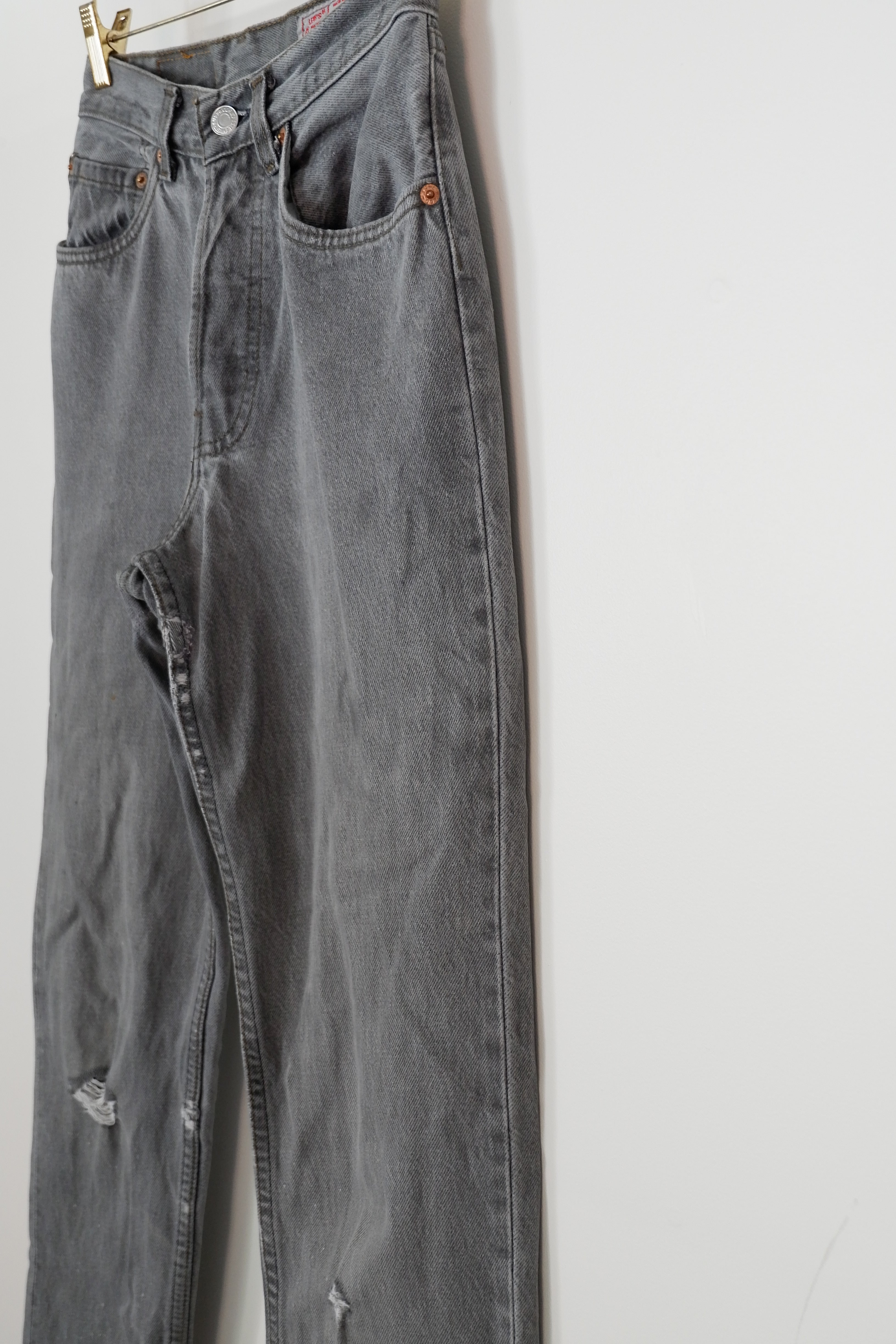 Levis Vintage 591 Light Grey Jeans - 26