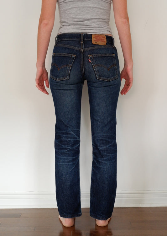 Levis Vintage 501 Medium Dark Blue Jeans - 26