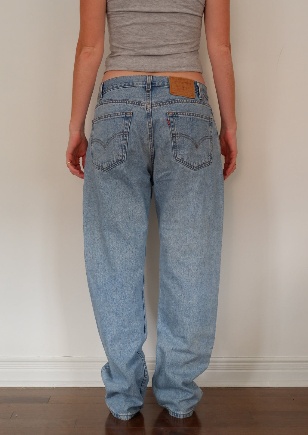 Levis 505 Light Wash Regular Fit Straight Leg Jeans - 34
