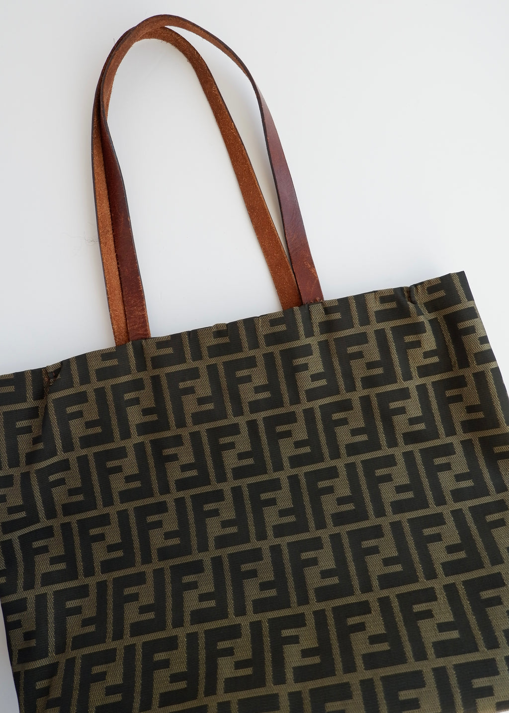 Authentic Preowned Fendi Brown Canvas Zucca Tote Bag