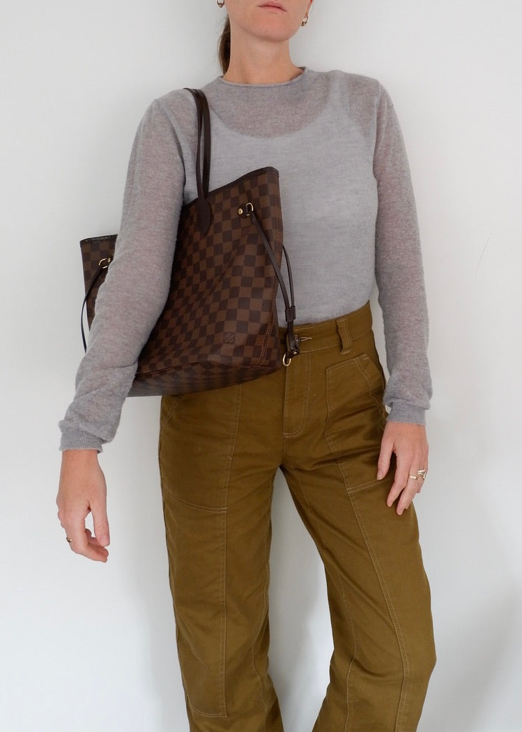 Authentic Preowned Louis Vuitton Damier Ebene Neverfull MM