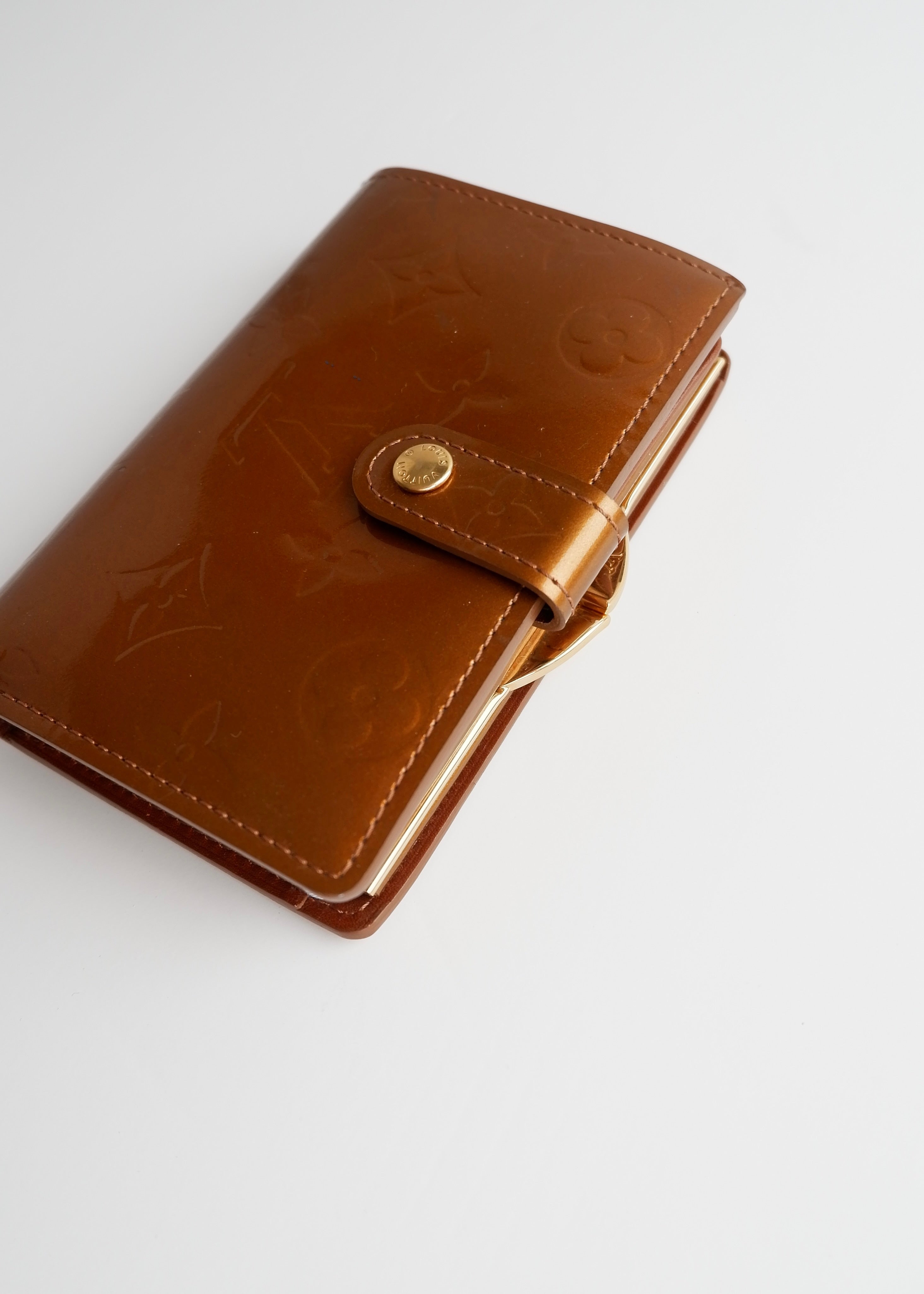Authentic Preowned Louis Vuitton Brown Monogram Vernis Compact Wallet